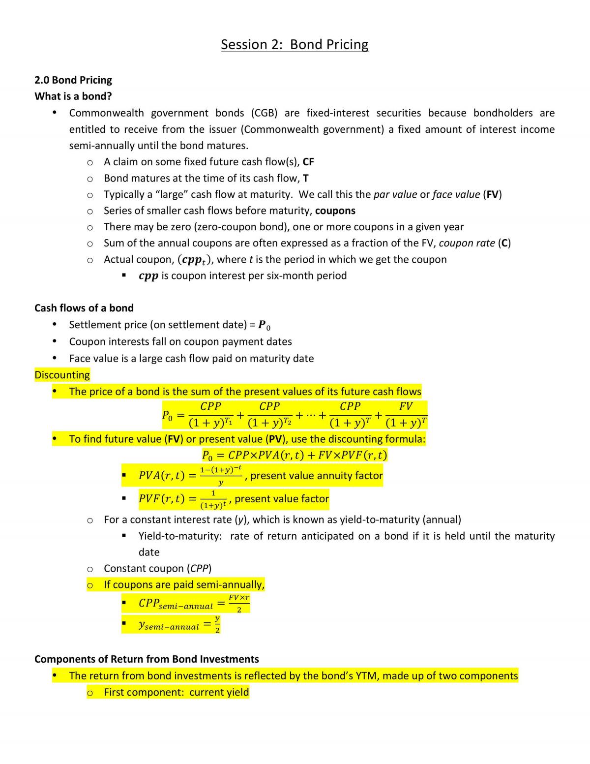 FINS2624 Complete Course Notes - Page 1