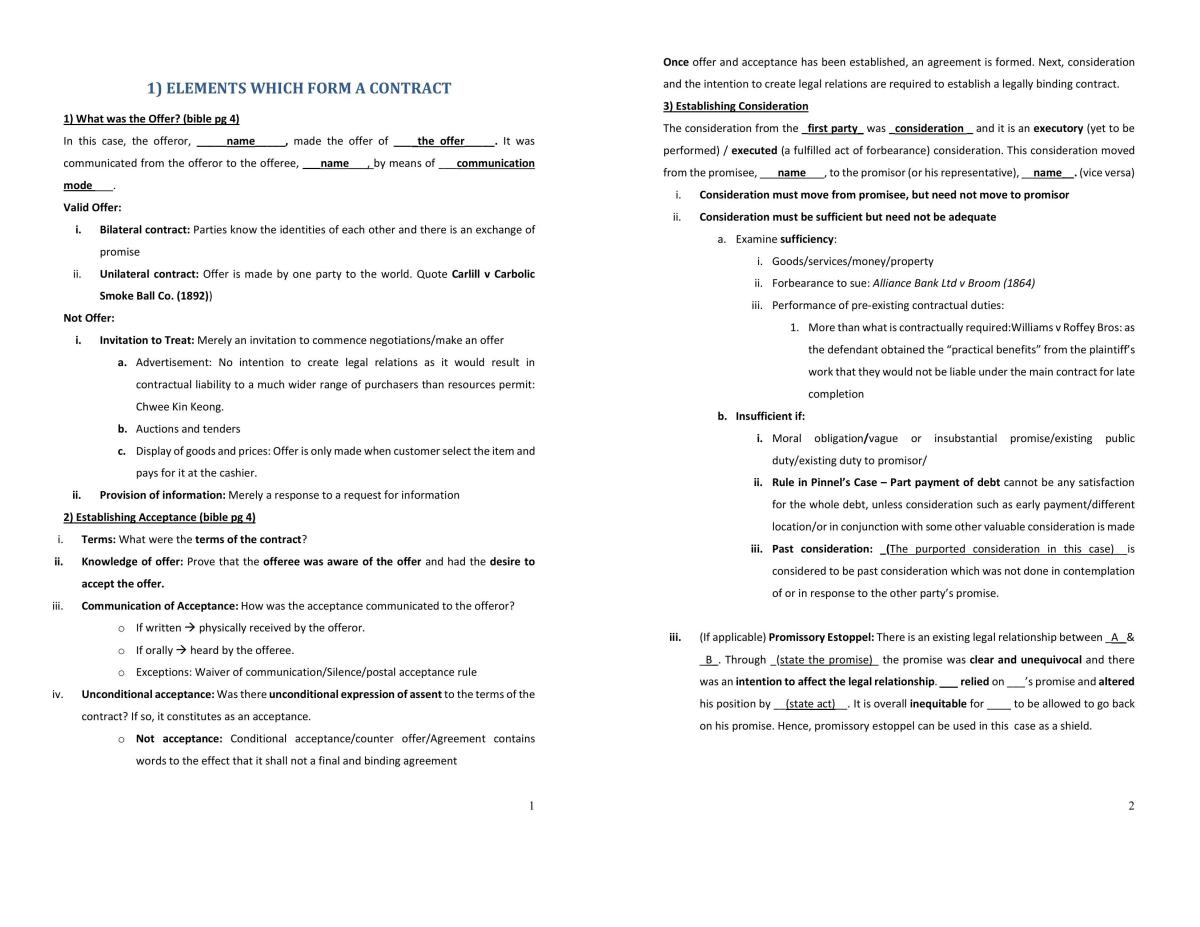Common questions format - Page 1