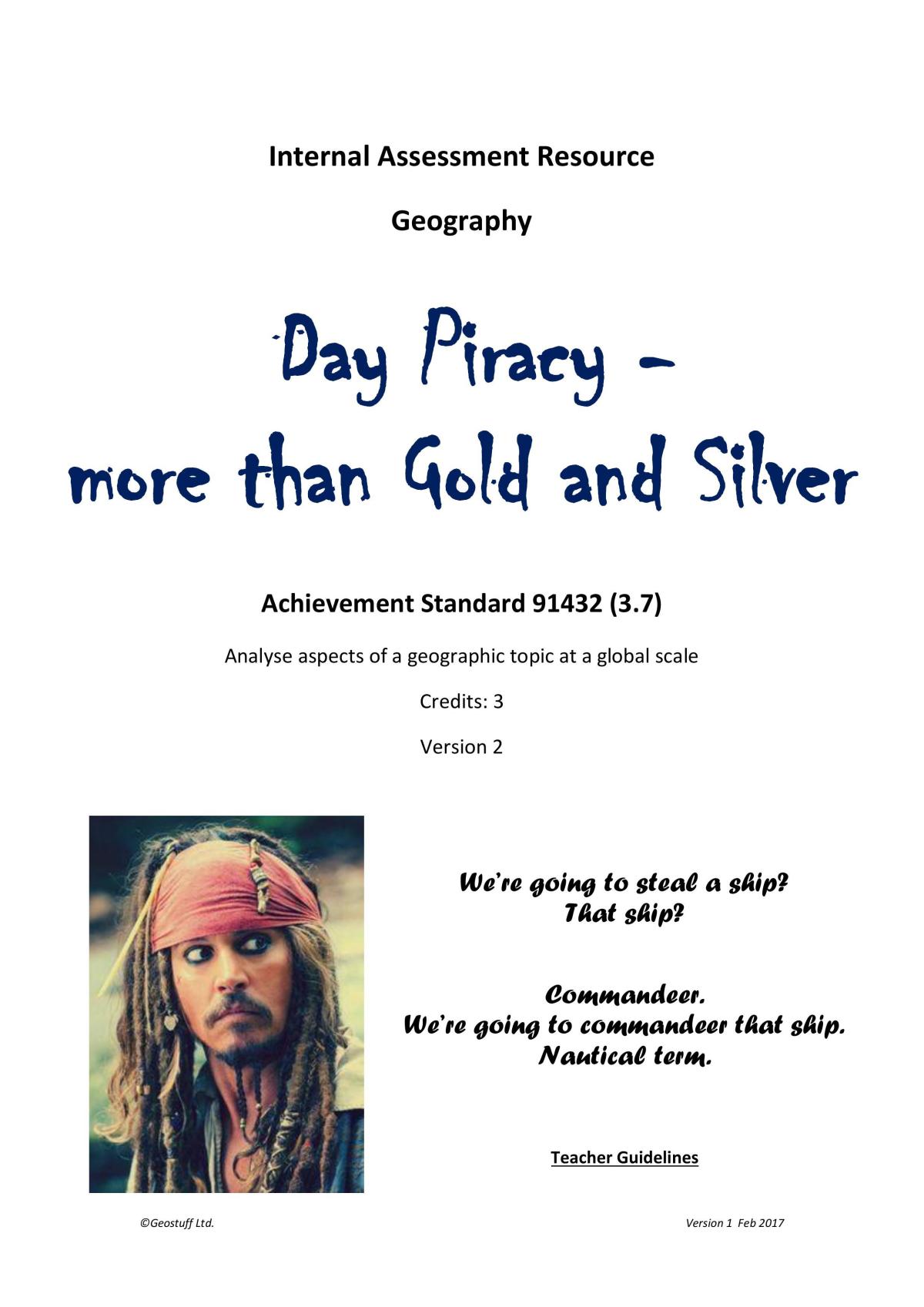 AS91432 (3.7) Piracy - Page 1
