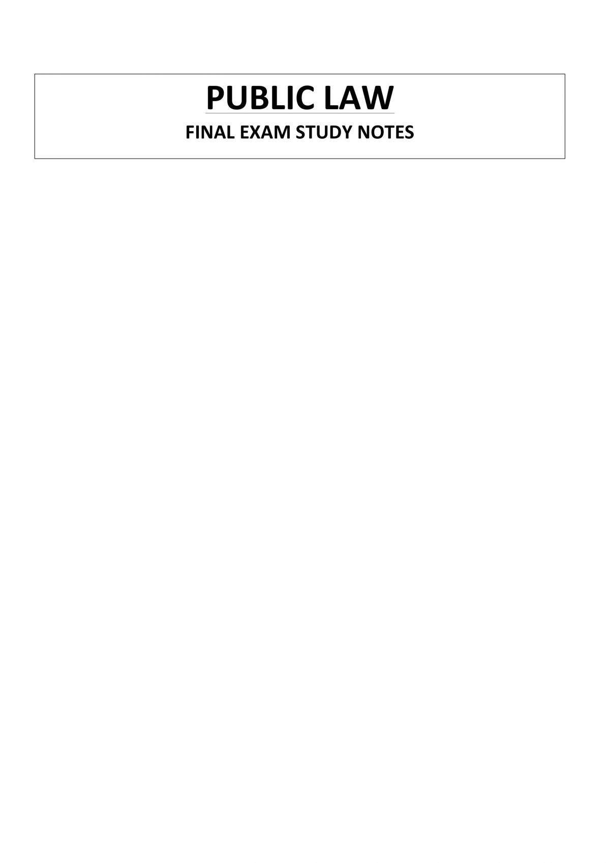 Complete Final Exam Notes - Page 1