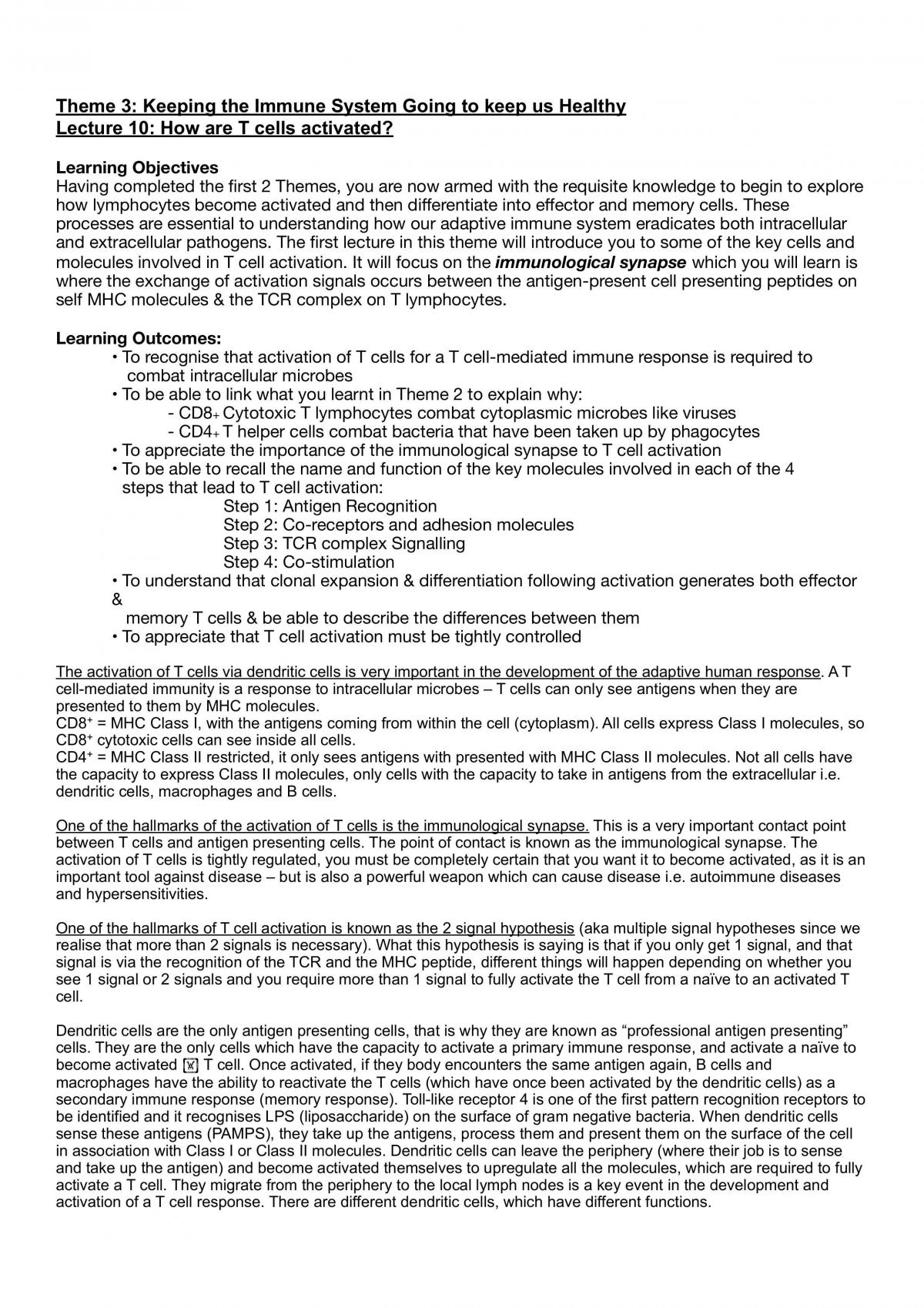 How are T Cells Activated - Page 1
