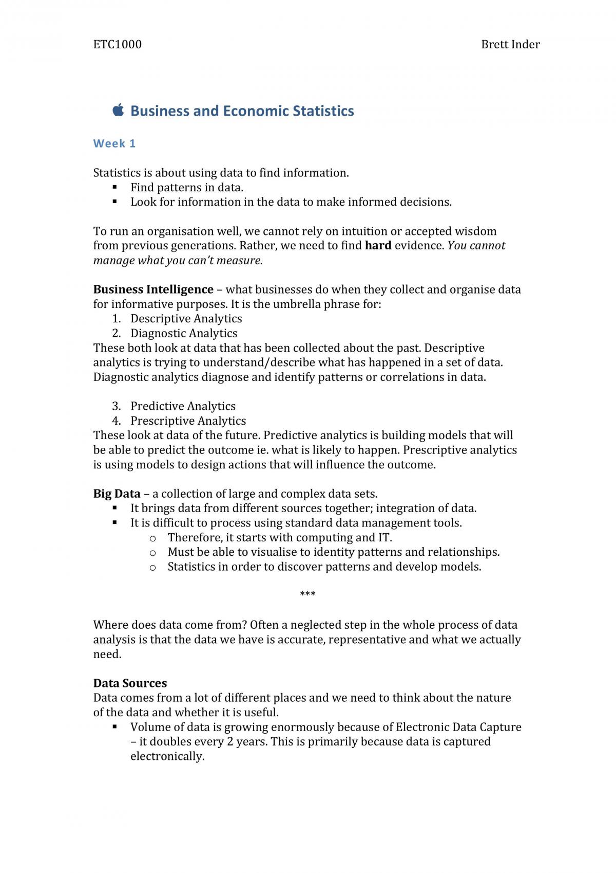 ETC1000 Notes - Page 1