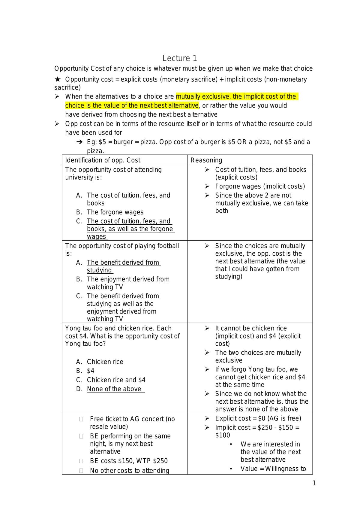 EC1101E Micro Notes - Page 1