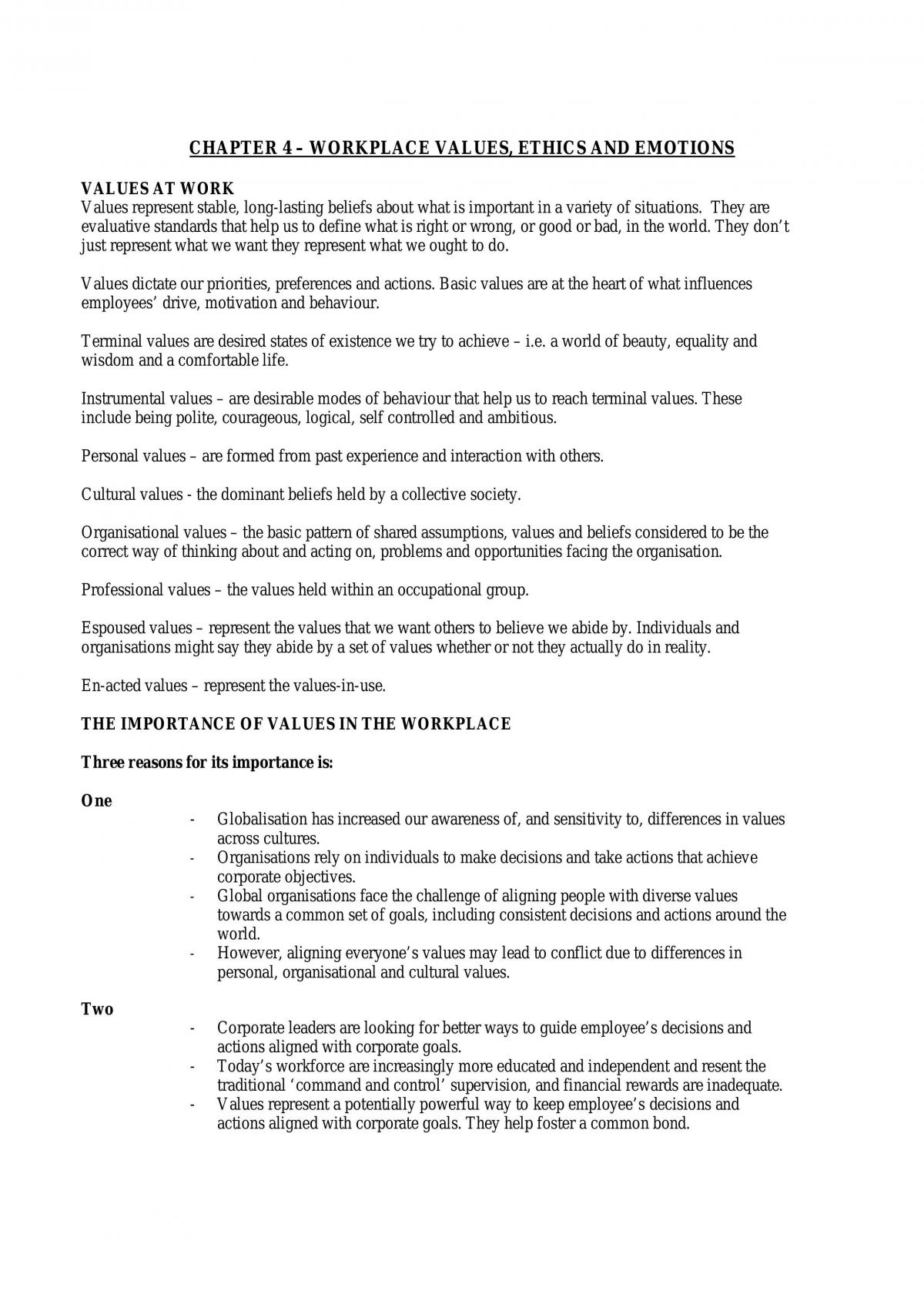 Organisational Behaviour - Page 1