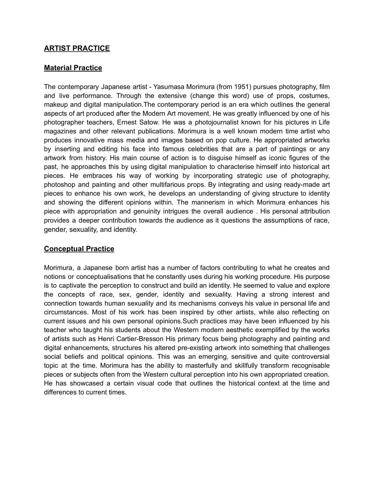 Morimura - Page 1