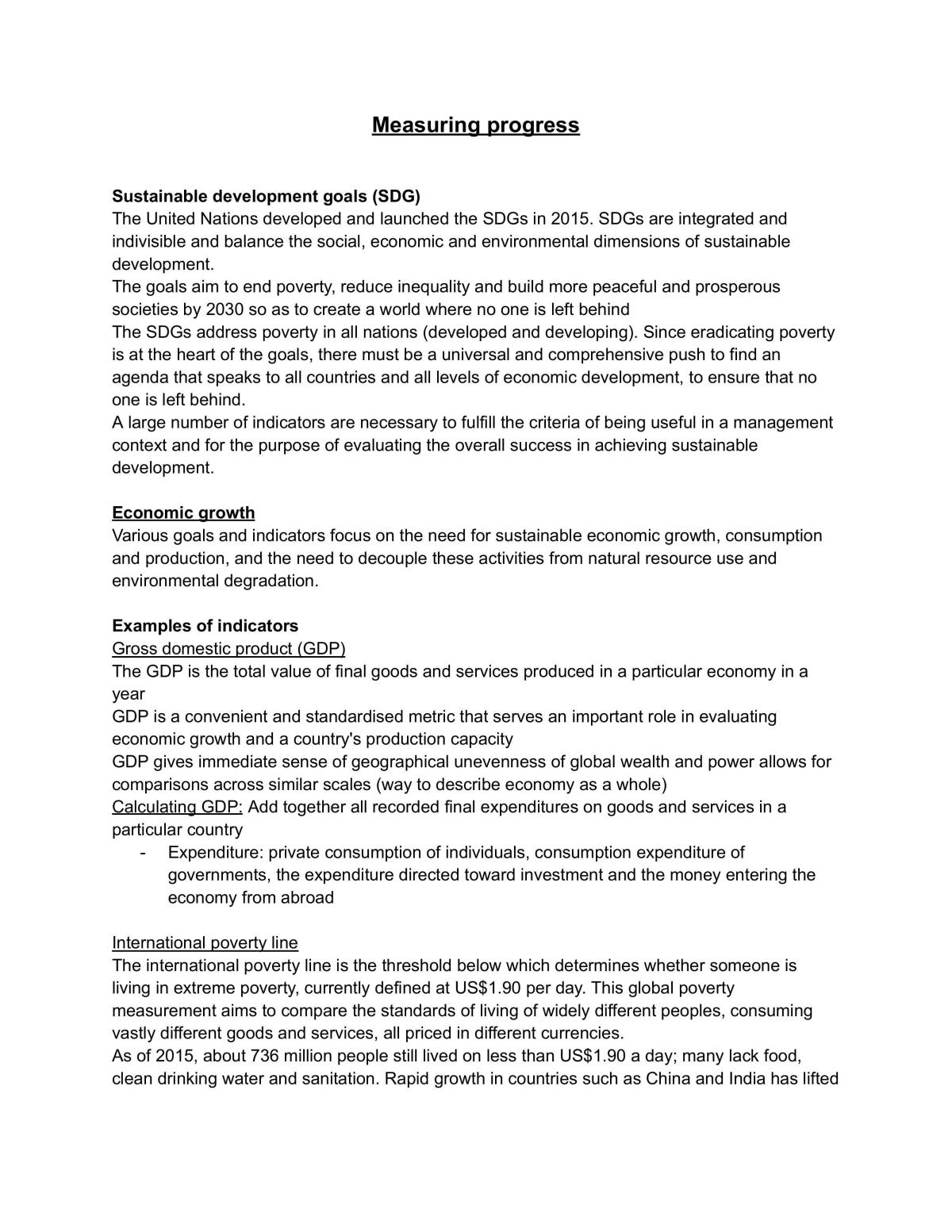 Cluster 1:Measuring progress - Page 1
