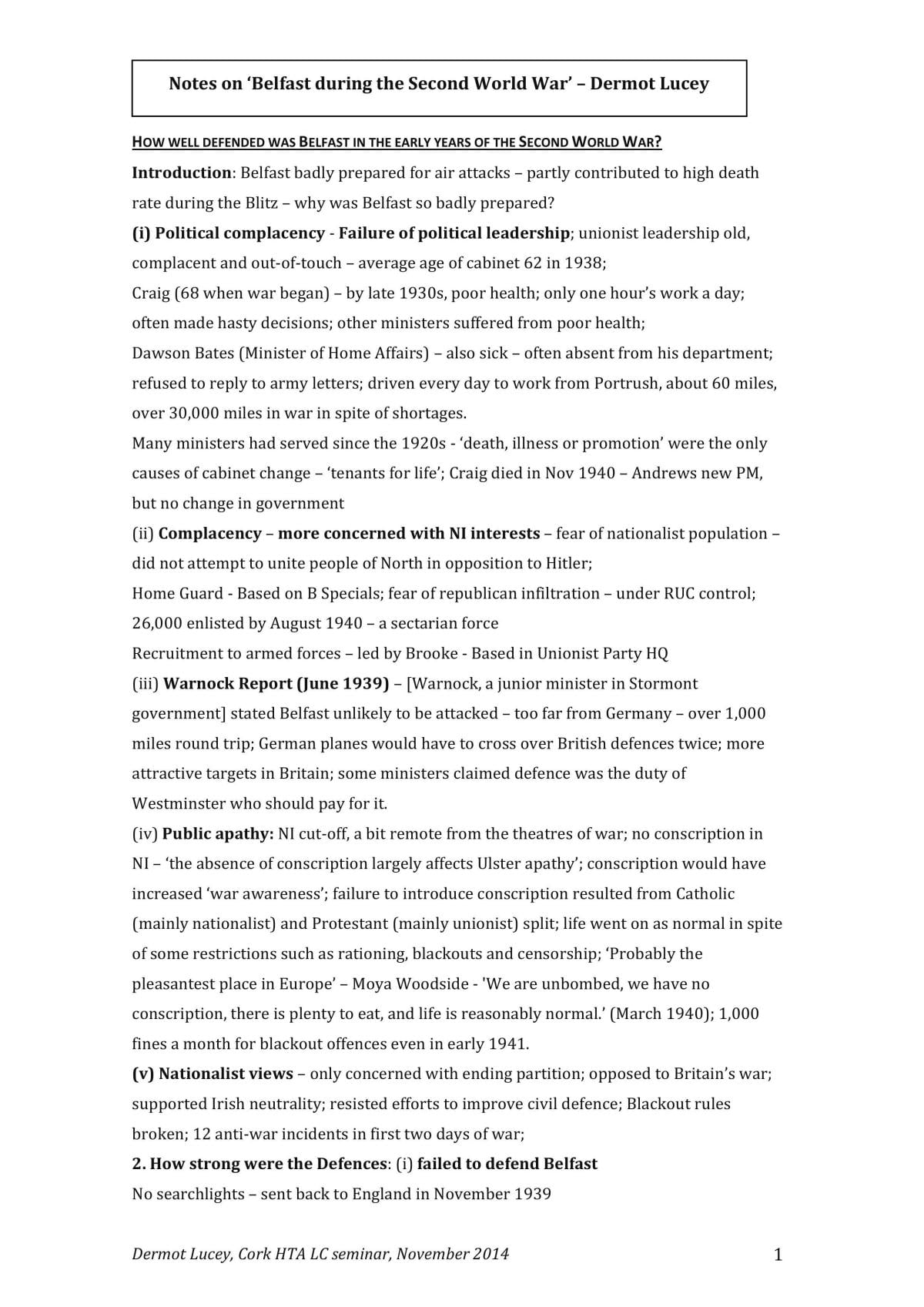 Belfast WW2  - Page 1