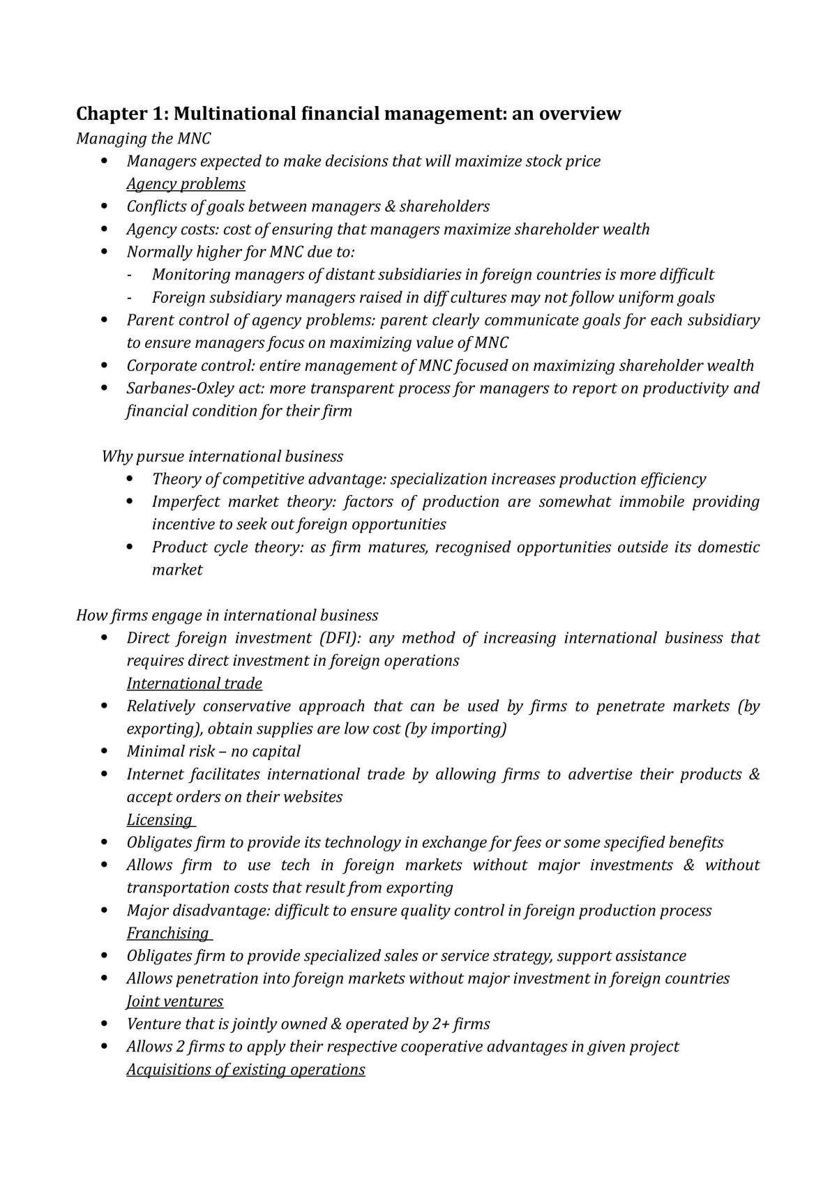 Applied Financial Management Study Notes - Page 1