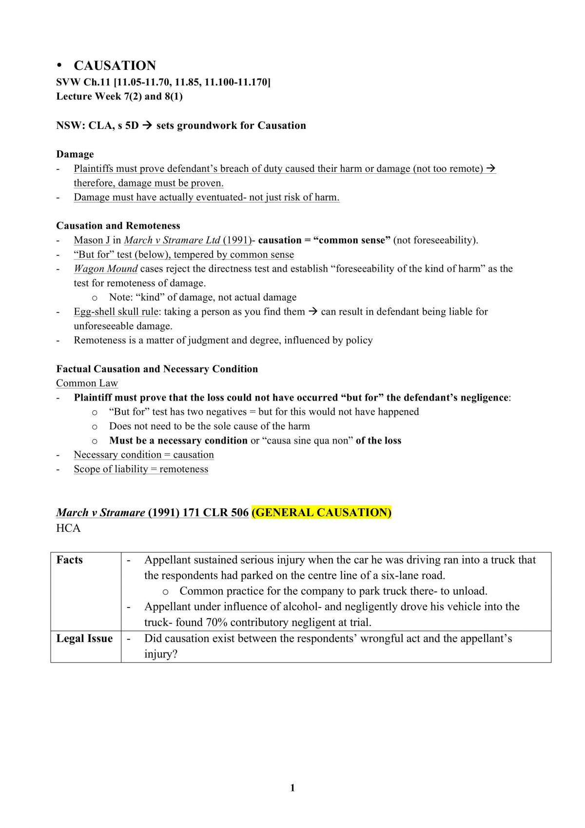 TORTS Notes - Page 1
