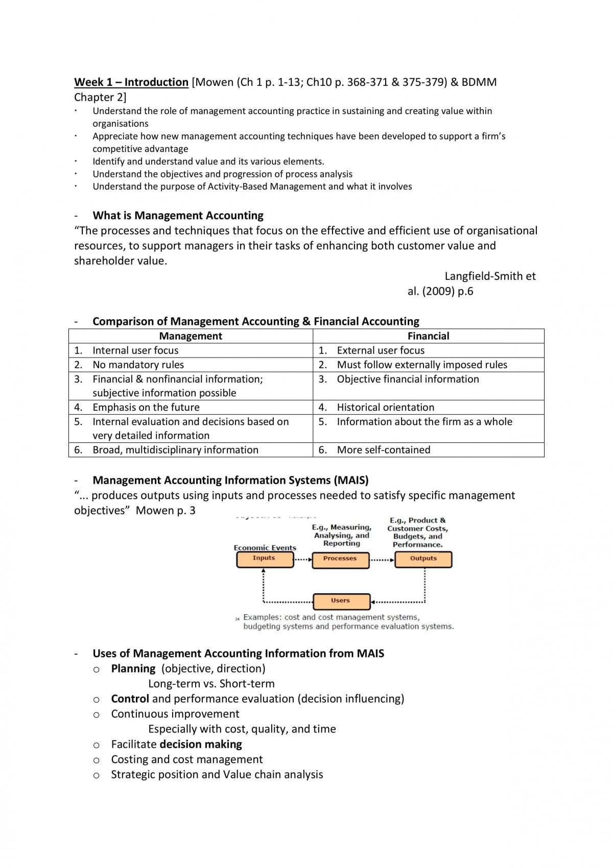 Week 1 Study Note - Page 1