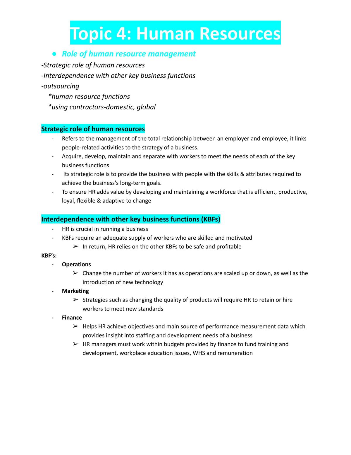 Topic 4 Human resources - Page 1