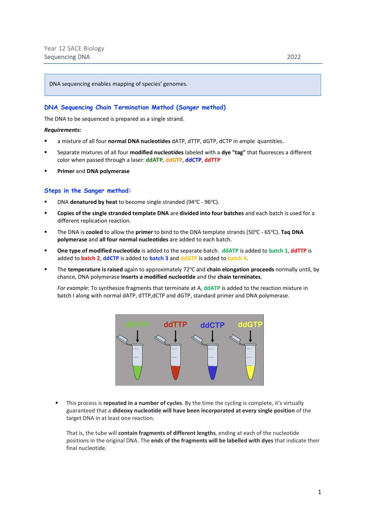 DNA sequencing - Page 1