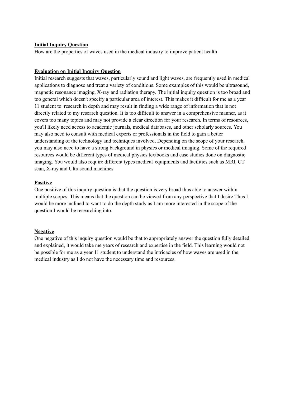 Physics depth study on Waves  - Page 1