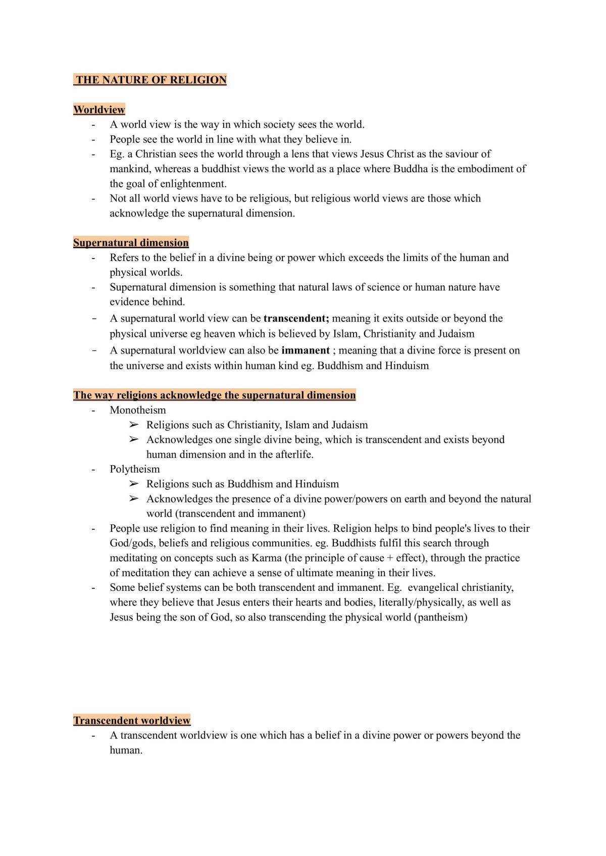 SOR Study Notes - Page 1