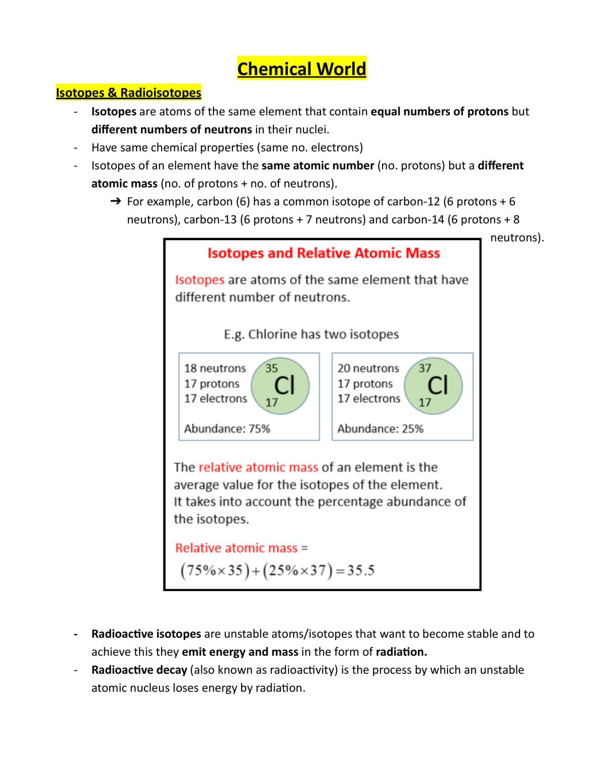 Chem Notes - Page 1