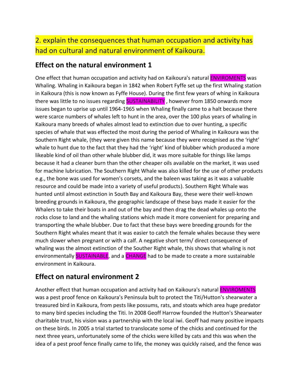 Level one geography AS91009 - Page 1