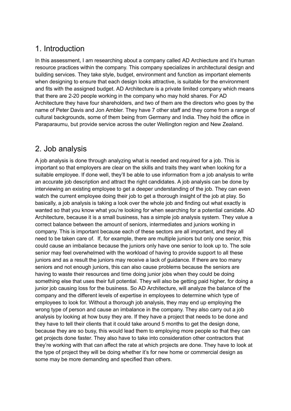 AS90841 Human resources assessment - Page 1