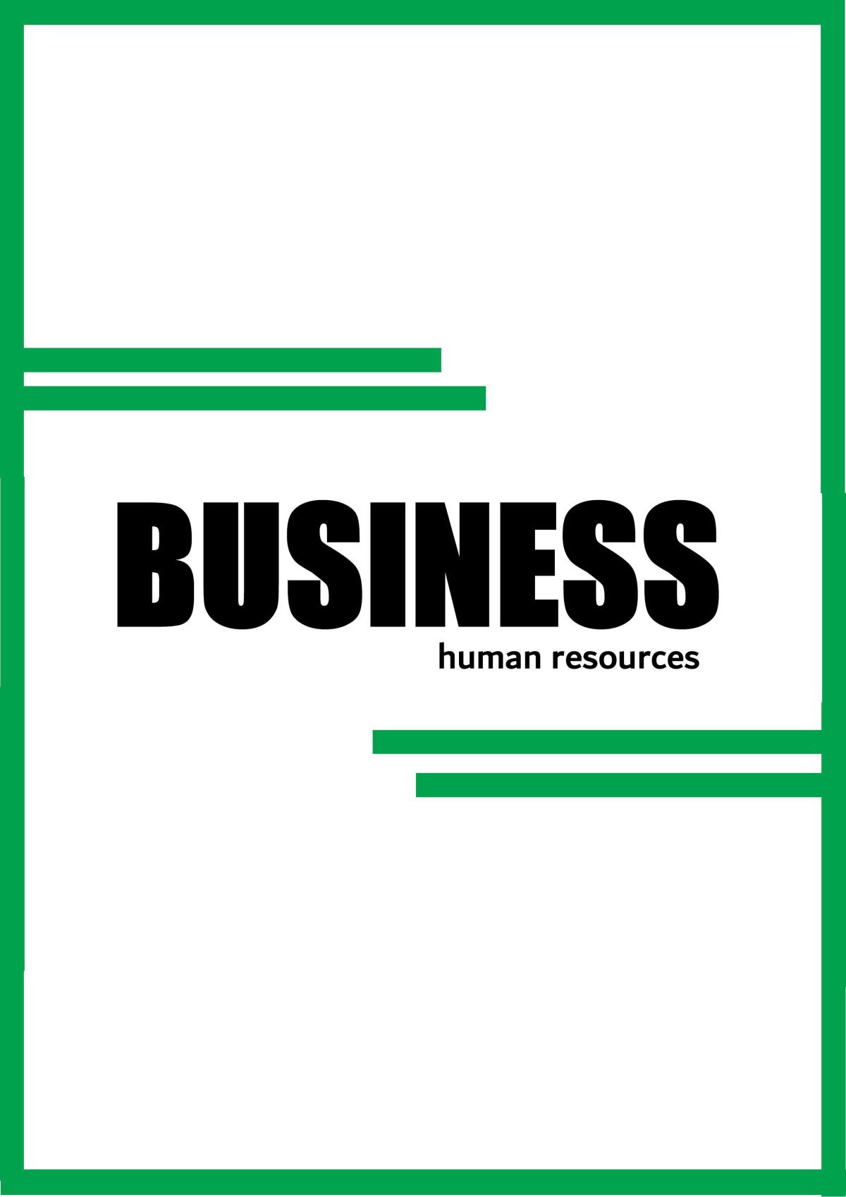 Band 6 Study Notes Business Studies HR - Page 1