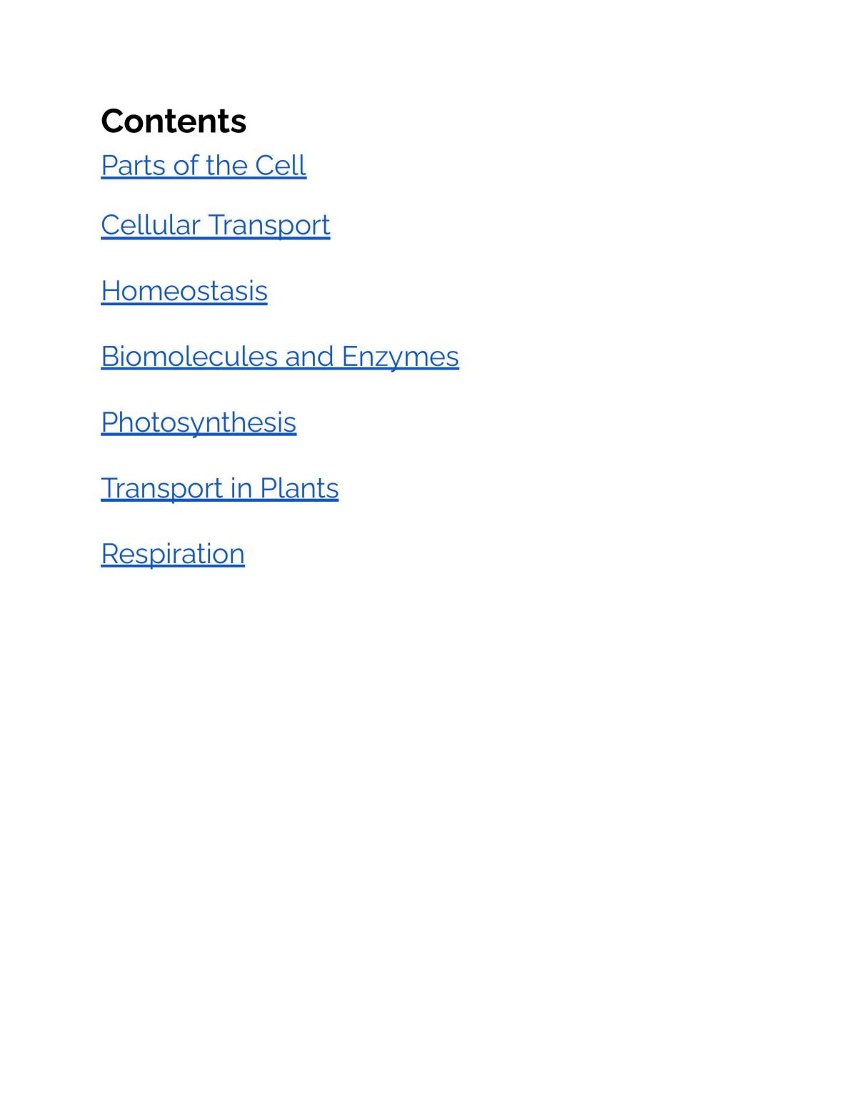 Bio notes - Page 1