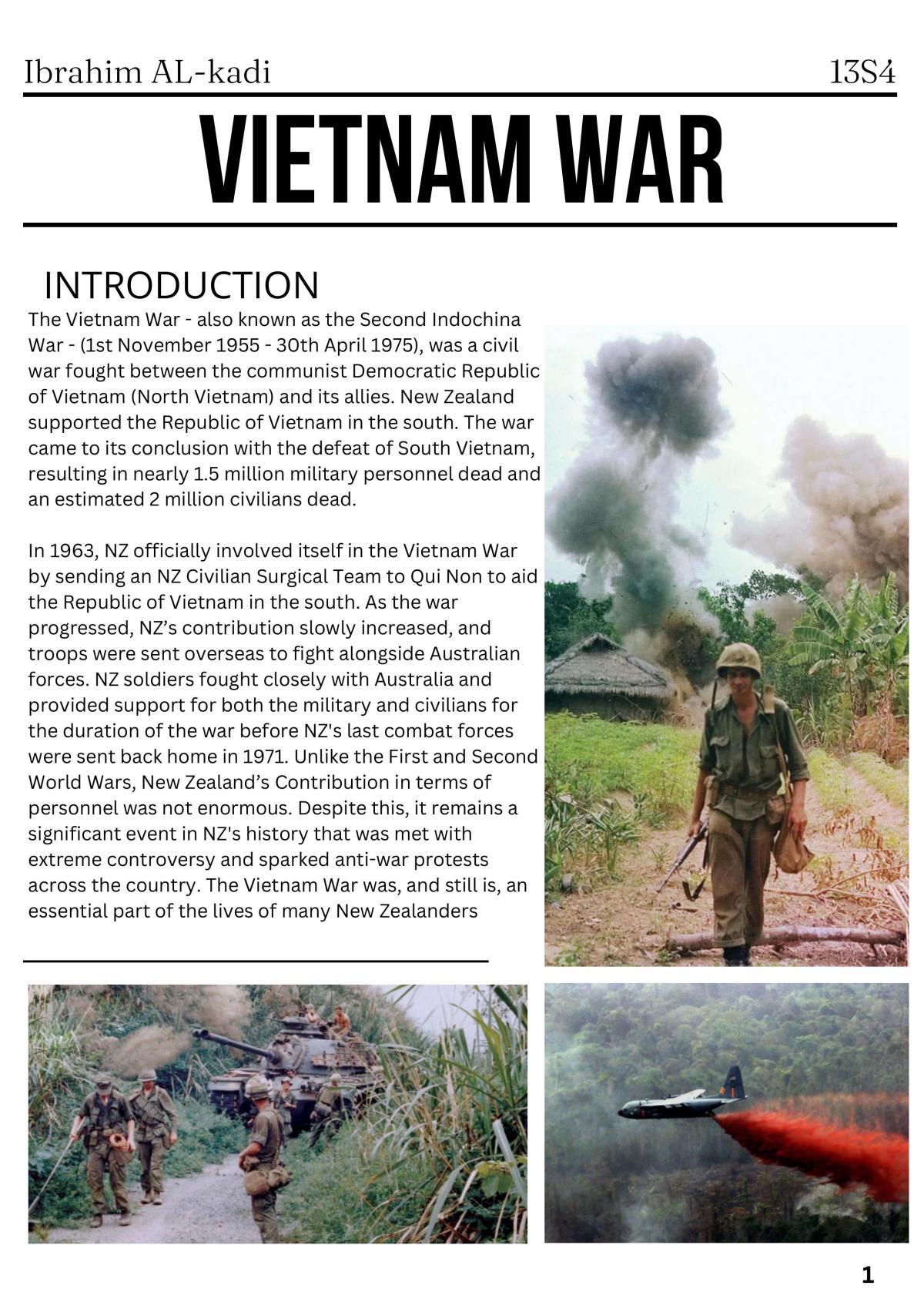 Vietnam War  - Page 1