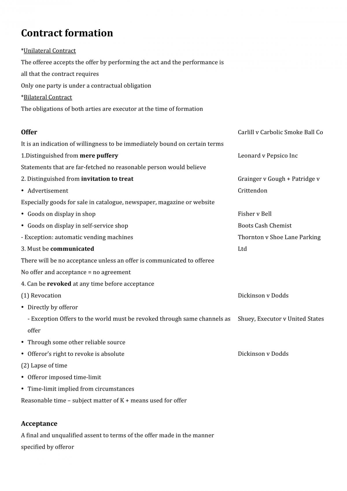 CLAW1001 Final Notes - Page 1