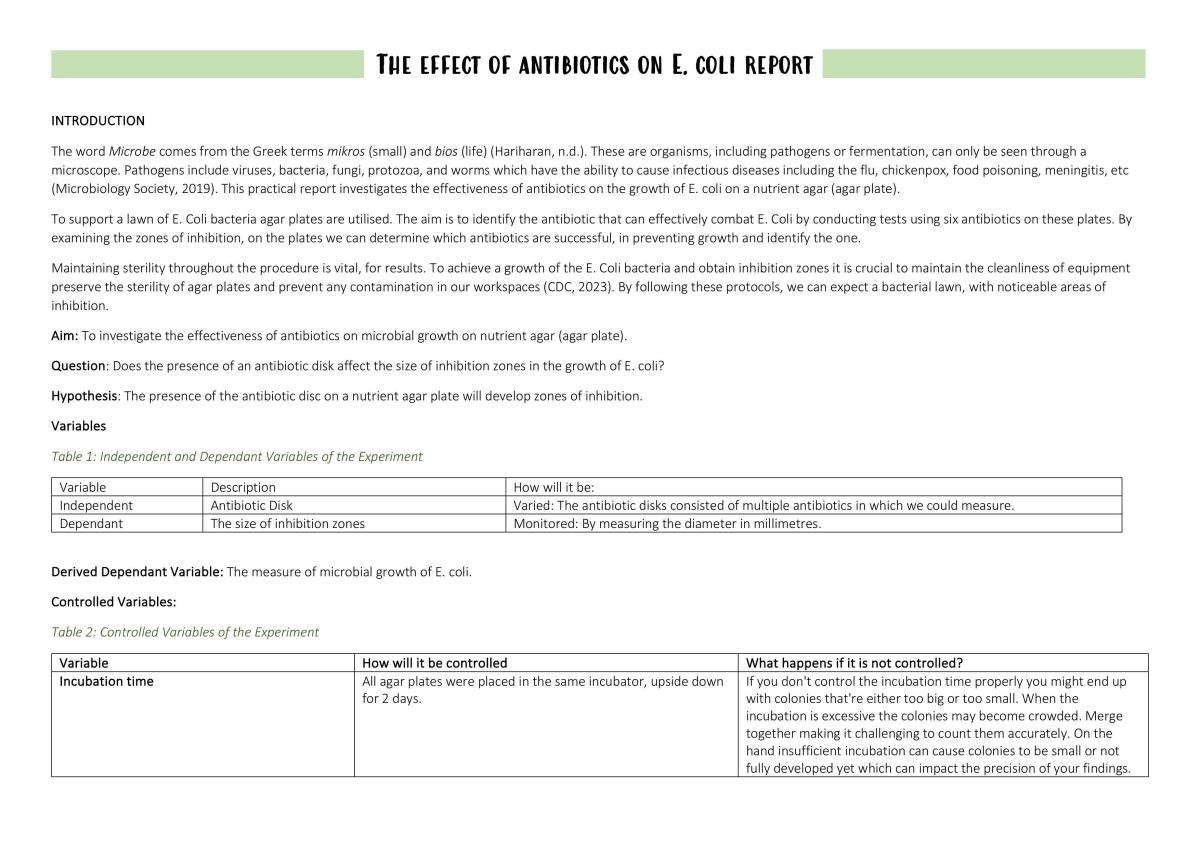 Design and Deconstruct - The effect of antibiotics on e. coli - Page 5