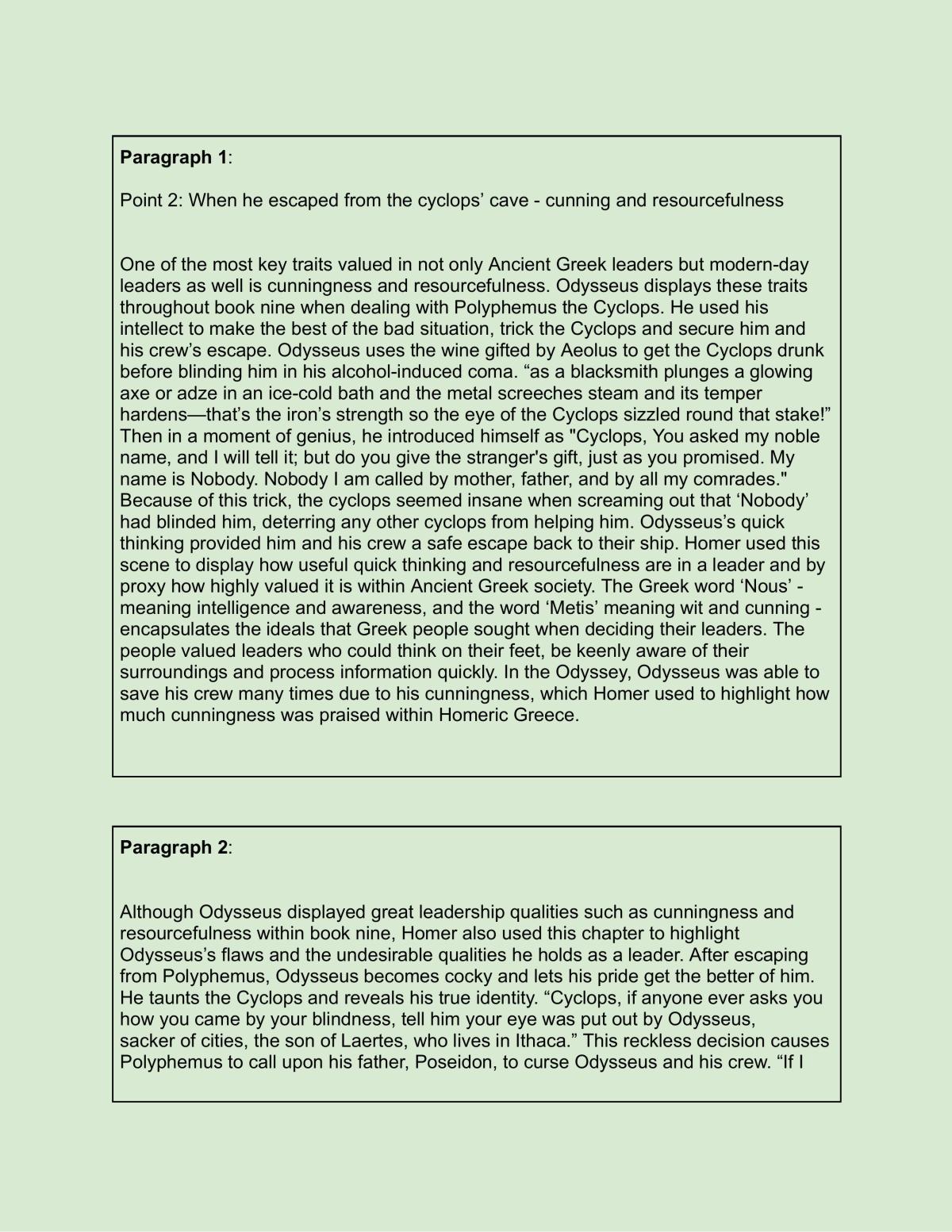 Odyssey Essay - Page 2