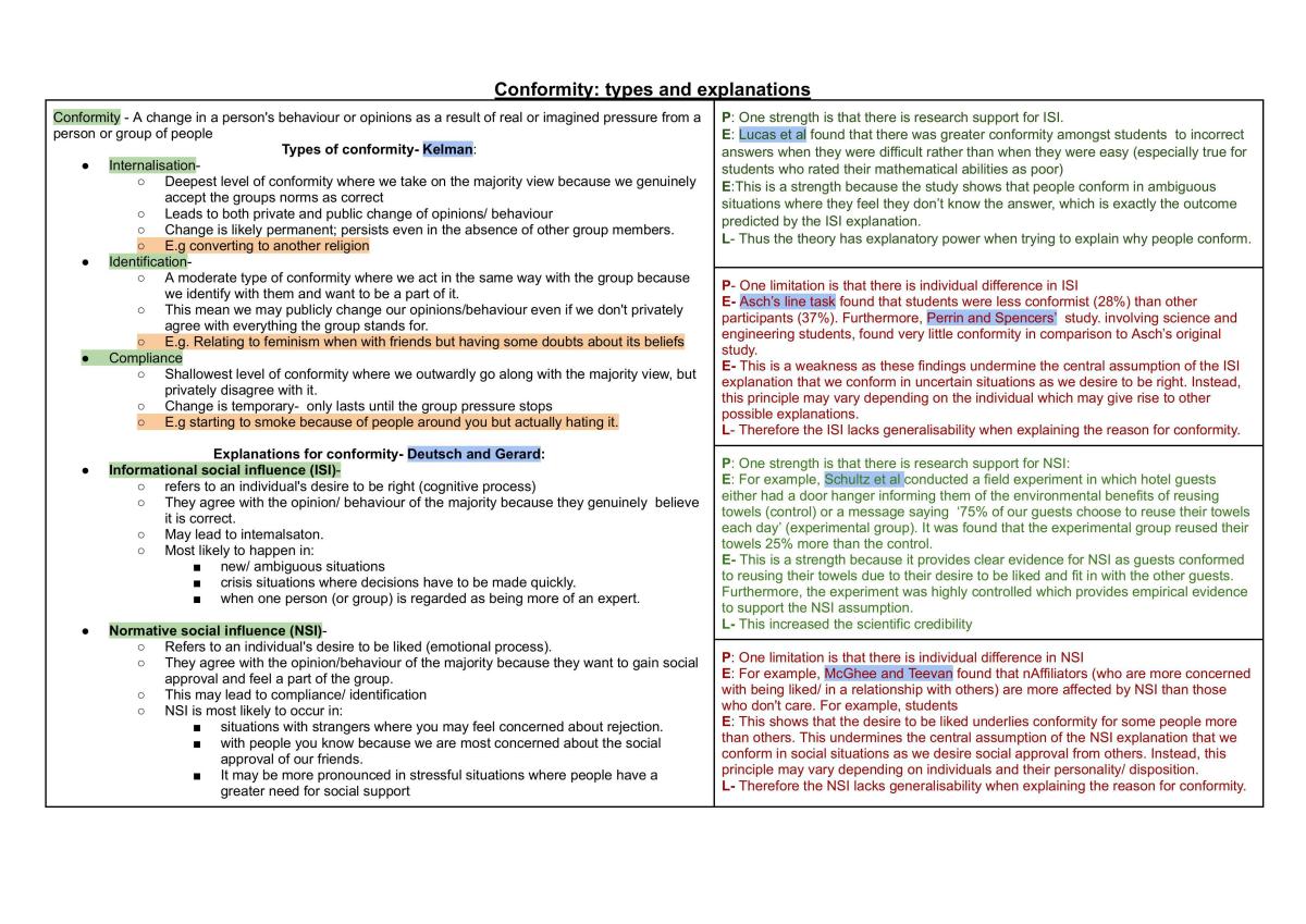 Social influence notes  - Page 1