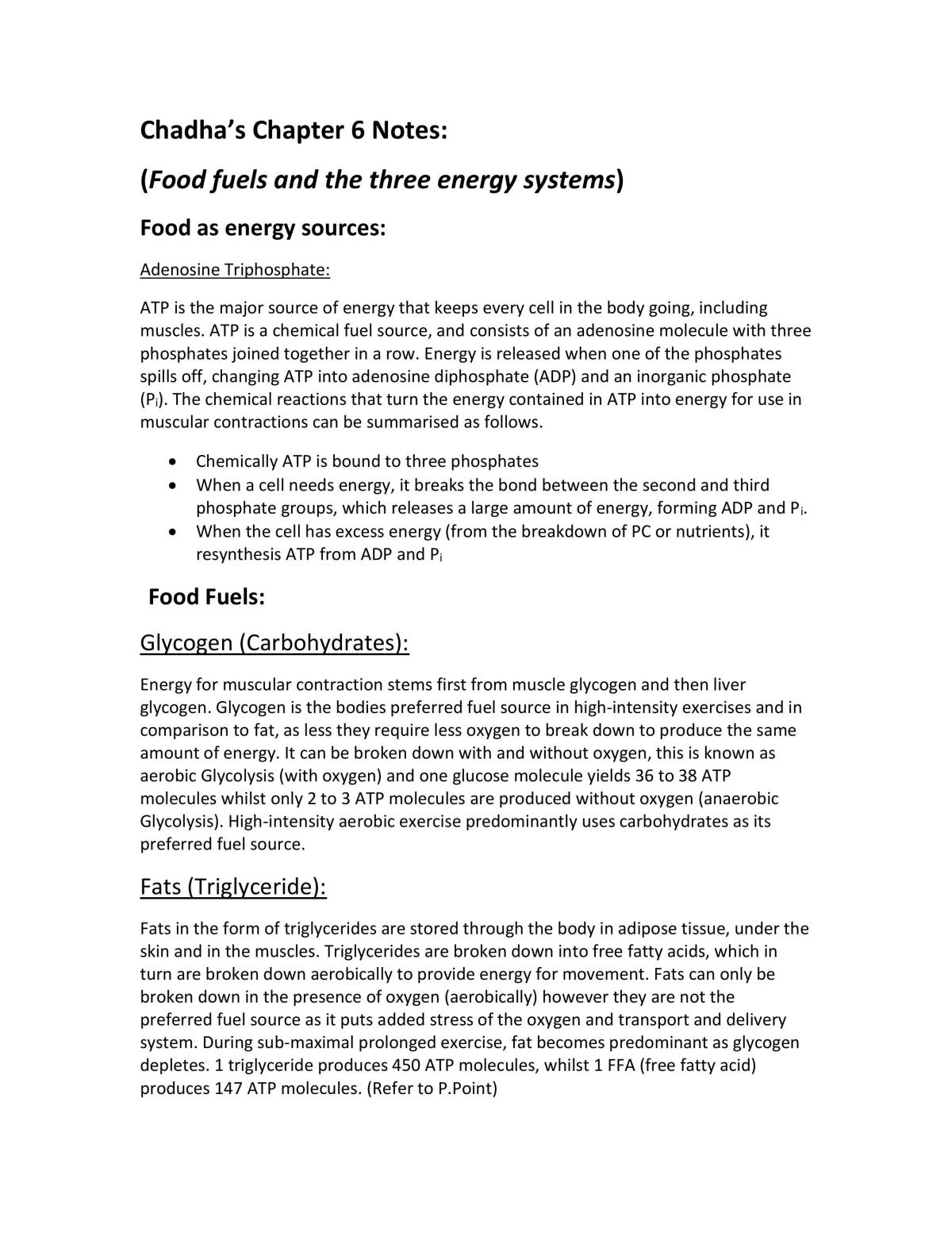 Complete energy system notes - Page 1