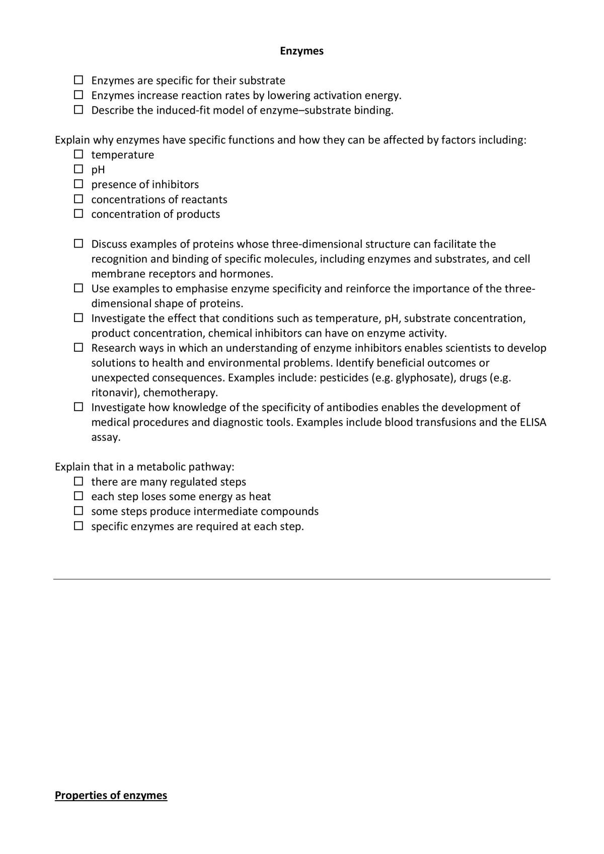 Enzymes - Page 1