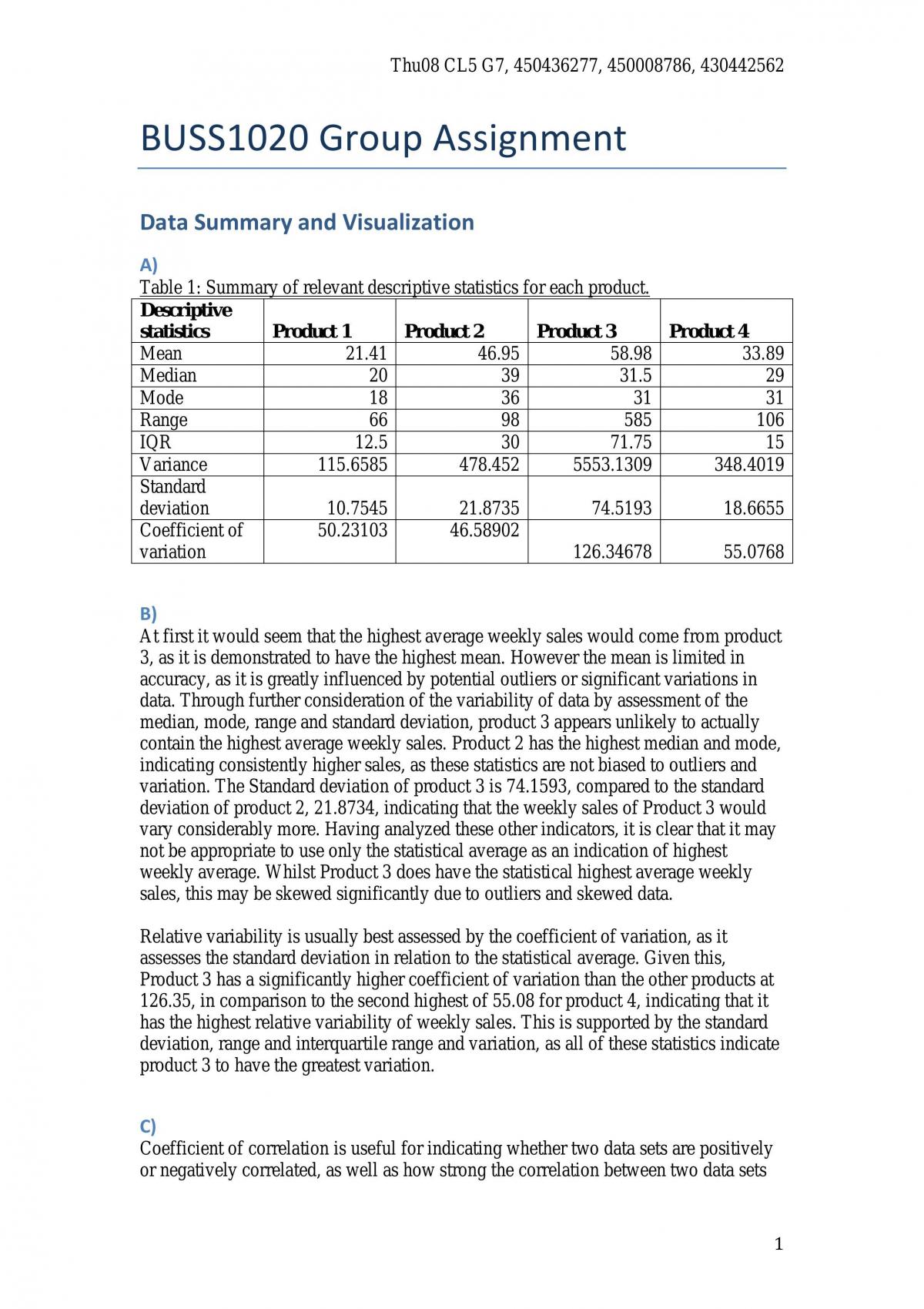 Group Assessment  - Page 1