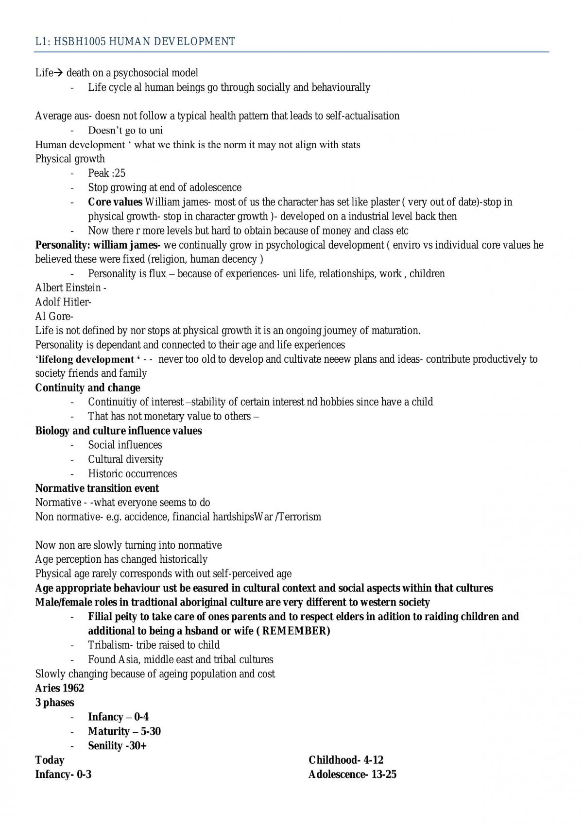 Hsbh1005 Full notes for Quiz - Page 1