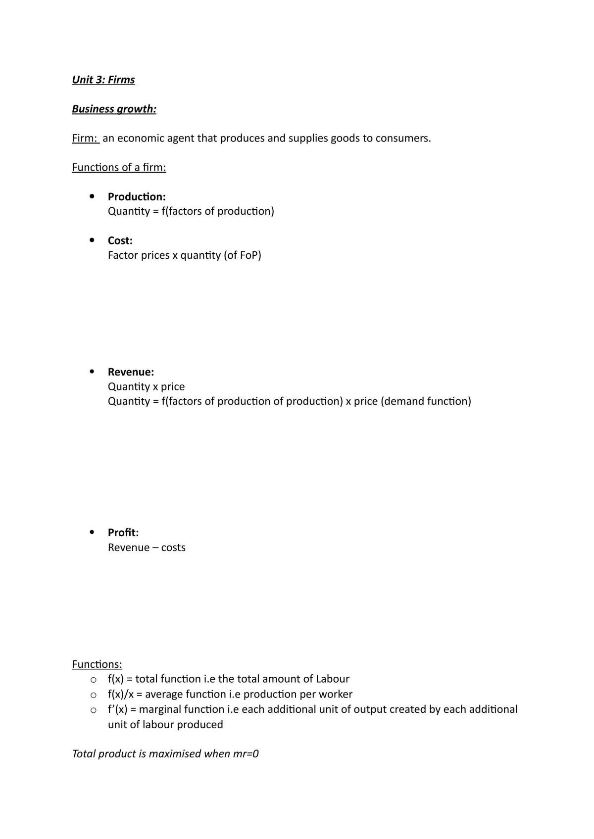 Unit 3 Notes - Page 1