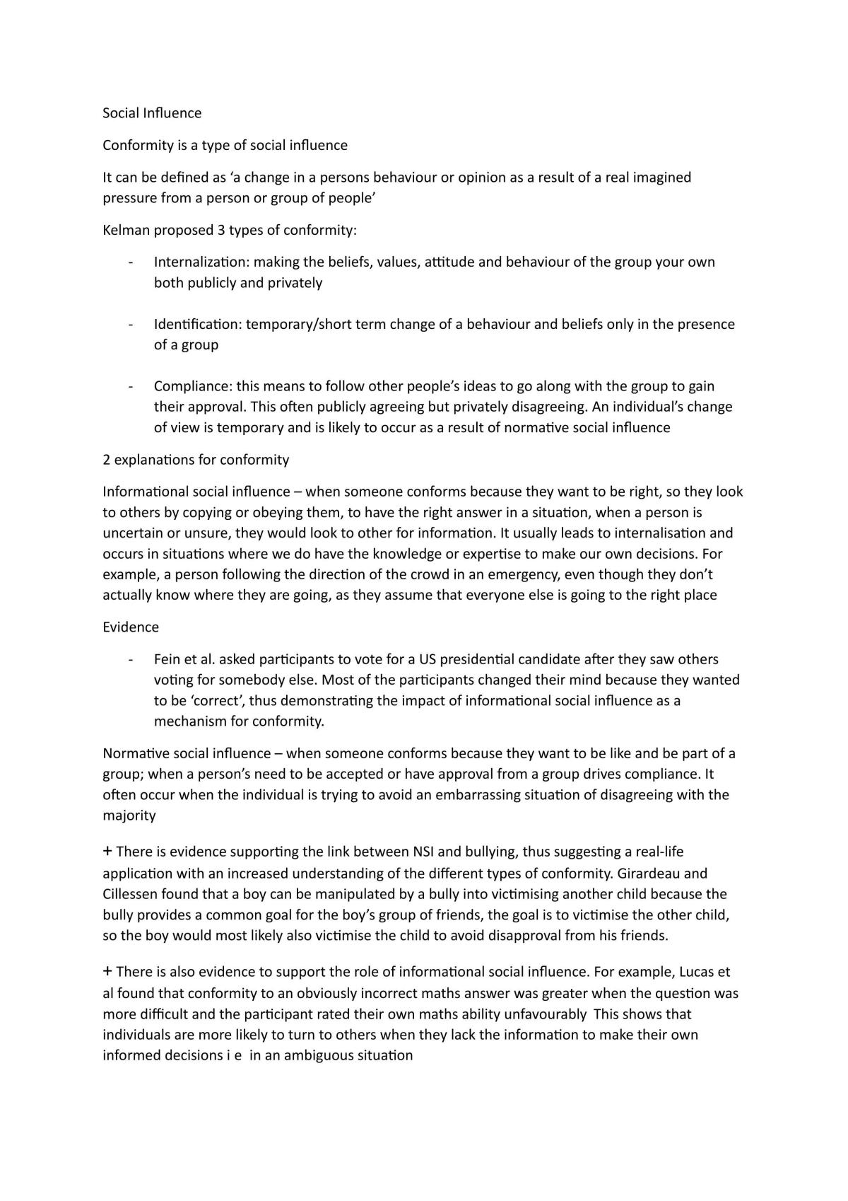 Social Influence - Page 1