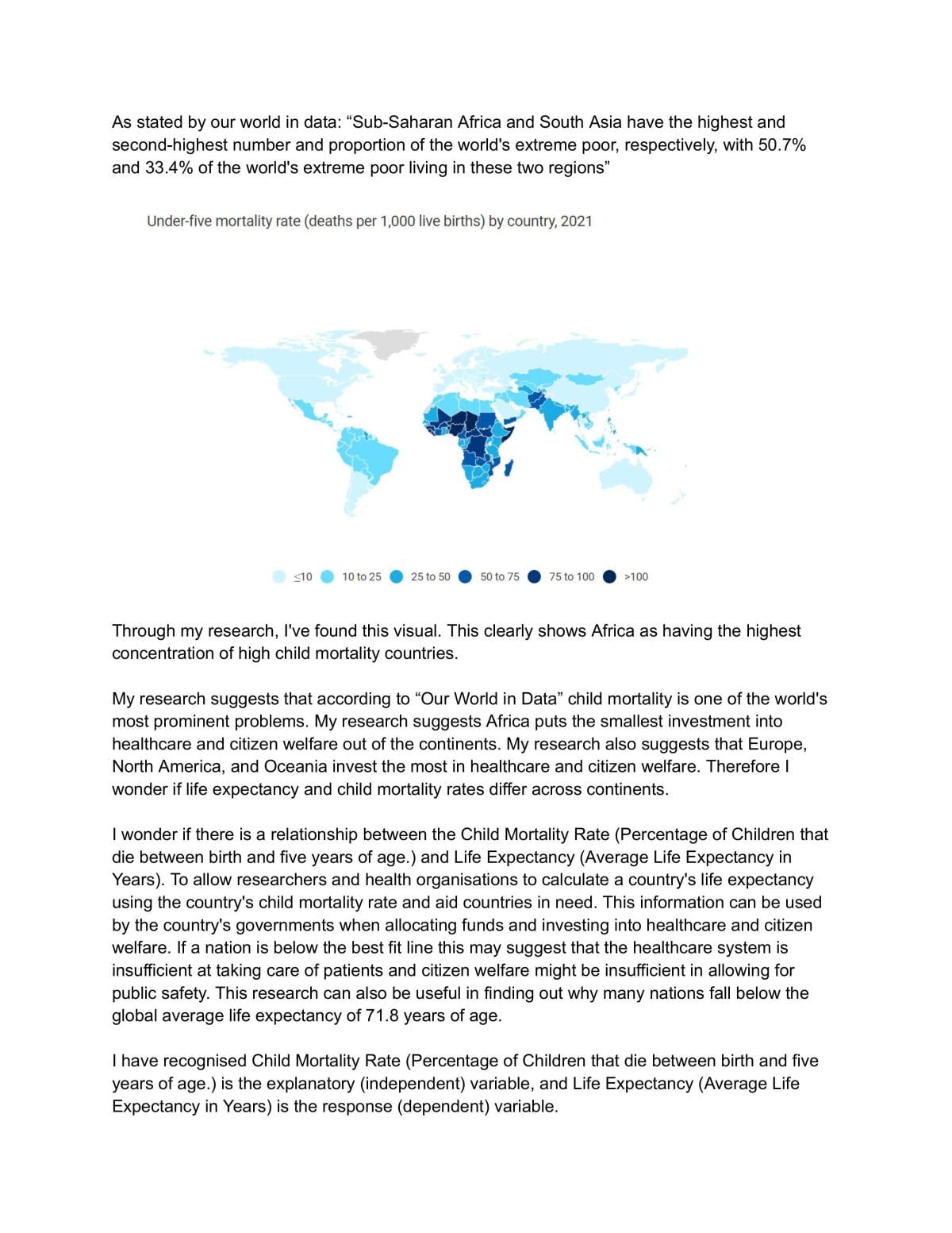 Bivariate data report - Page 2