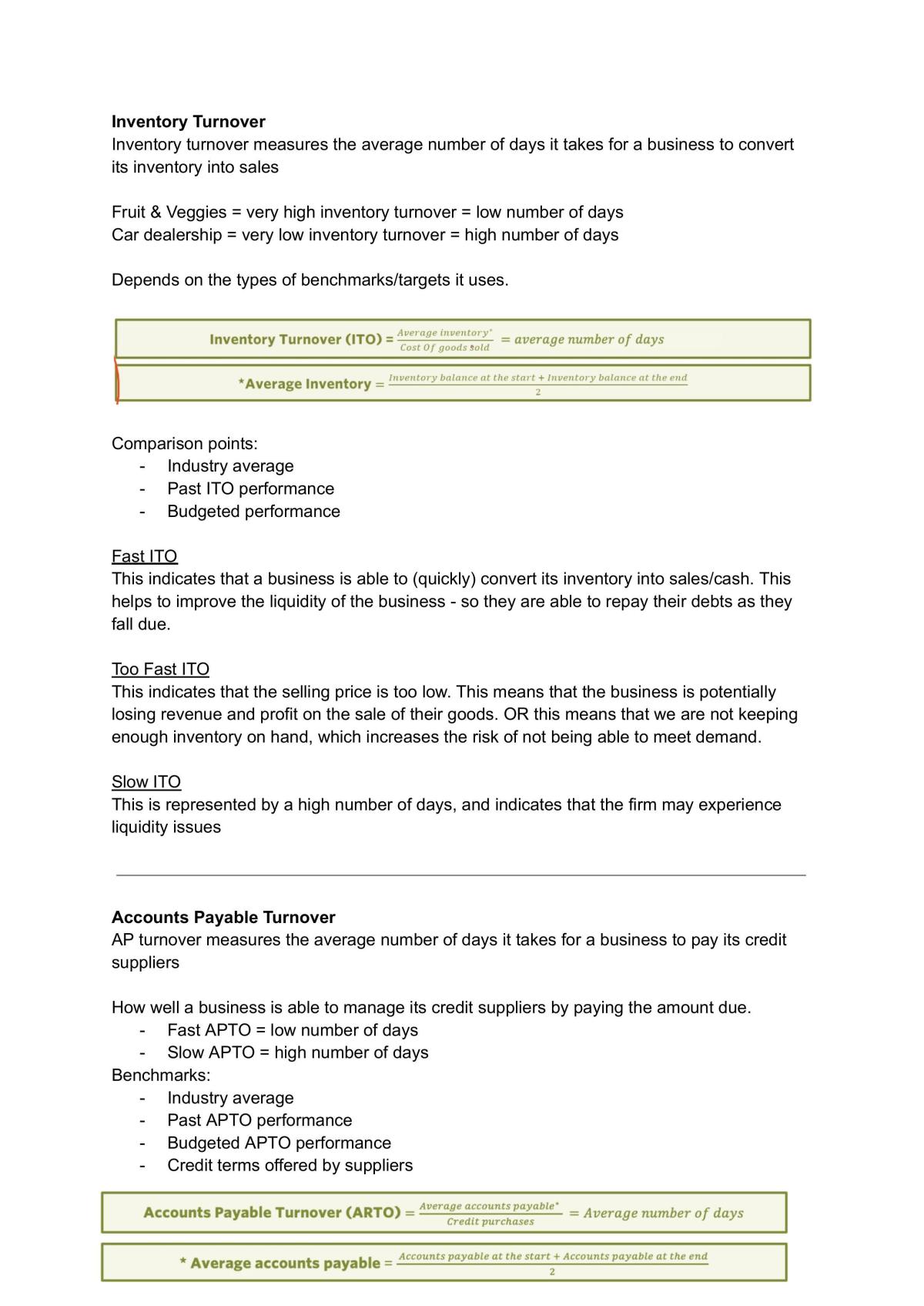 Accounting U3AOS2 Notes  - Page 1