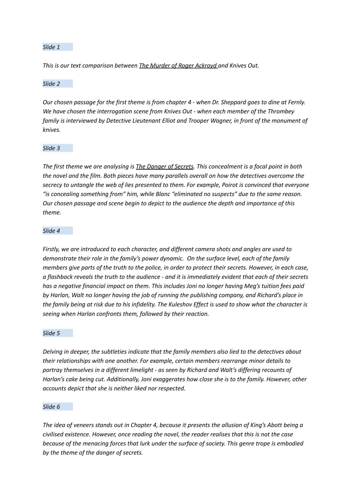 English Crime Unit Presentation  - Page 1
