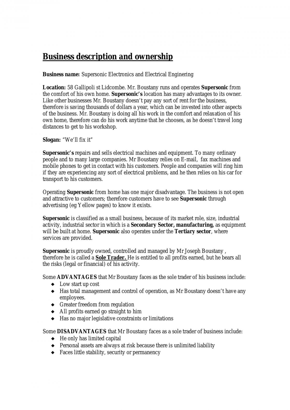 Business Report - Page 1