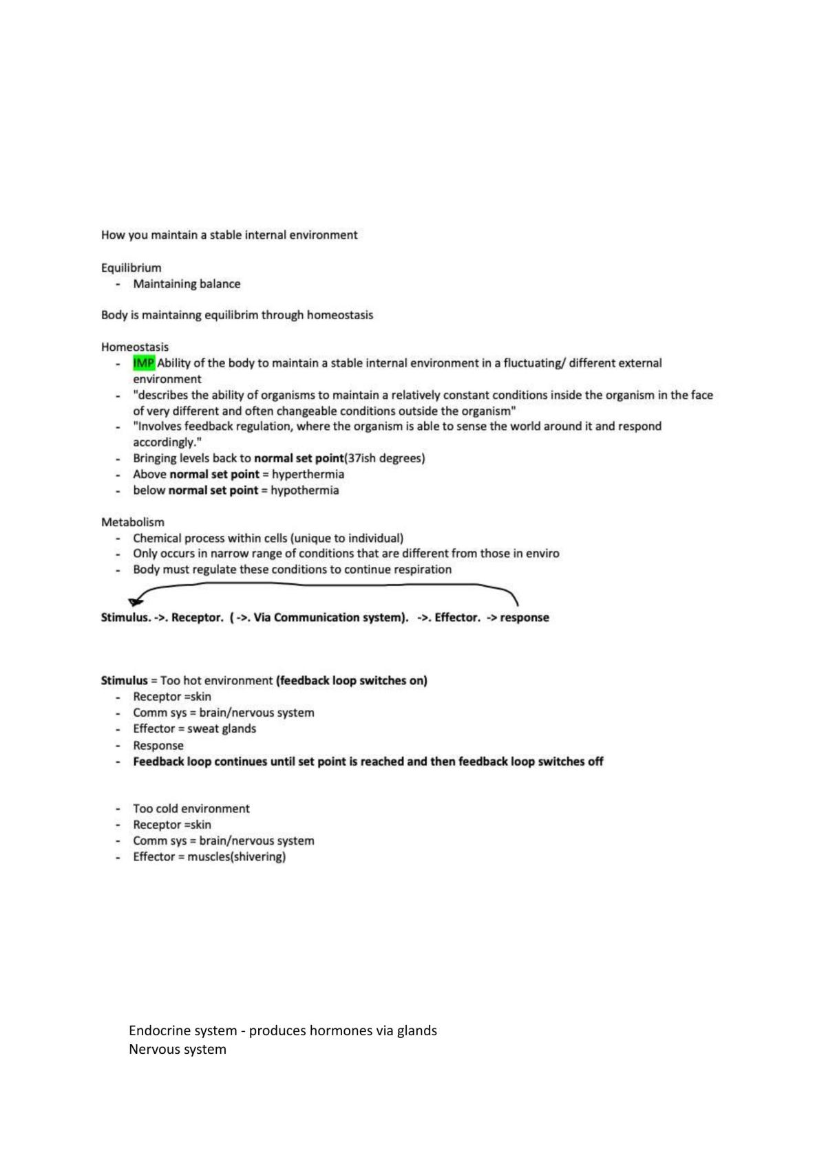 Homeostasis - Page 1