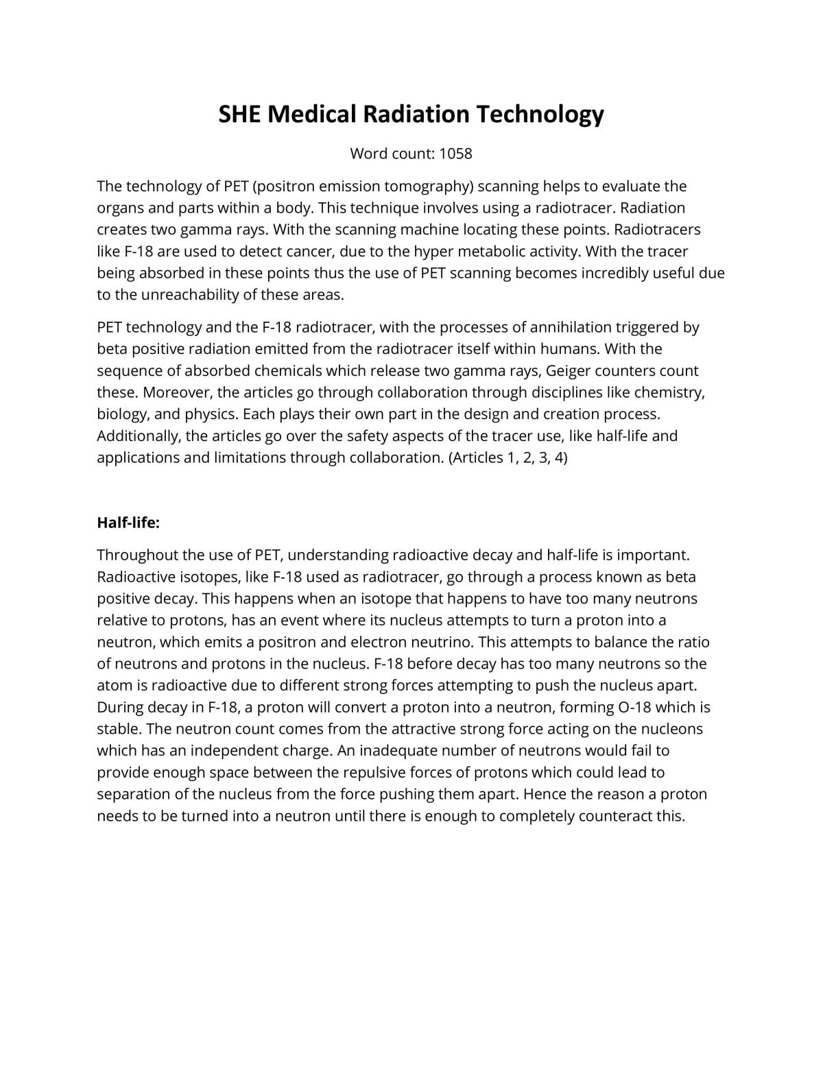 SHE medical raditation - Page 1