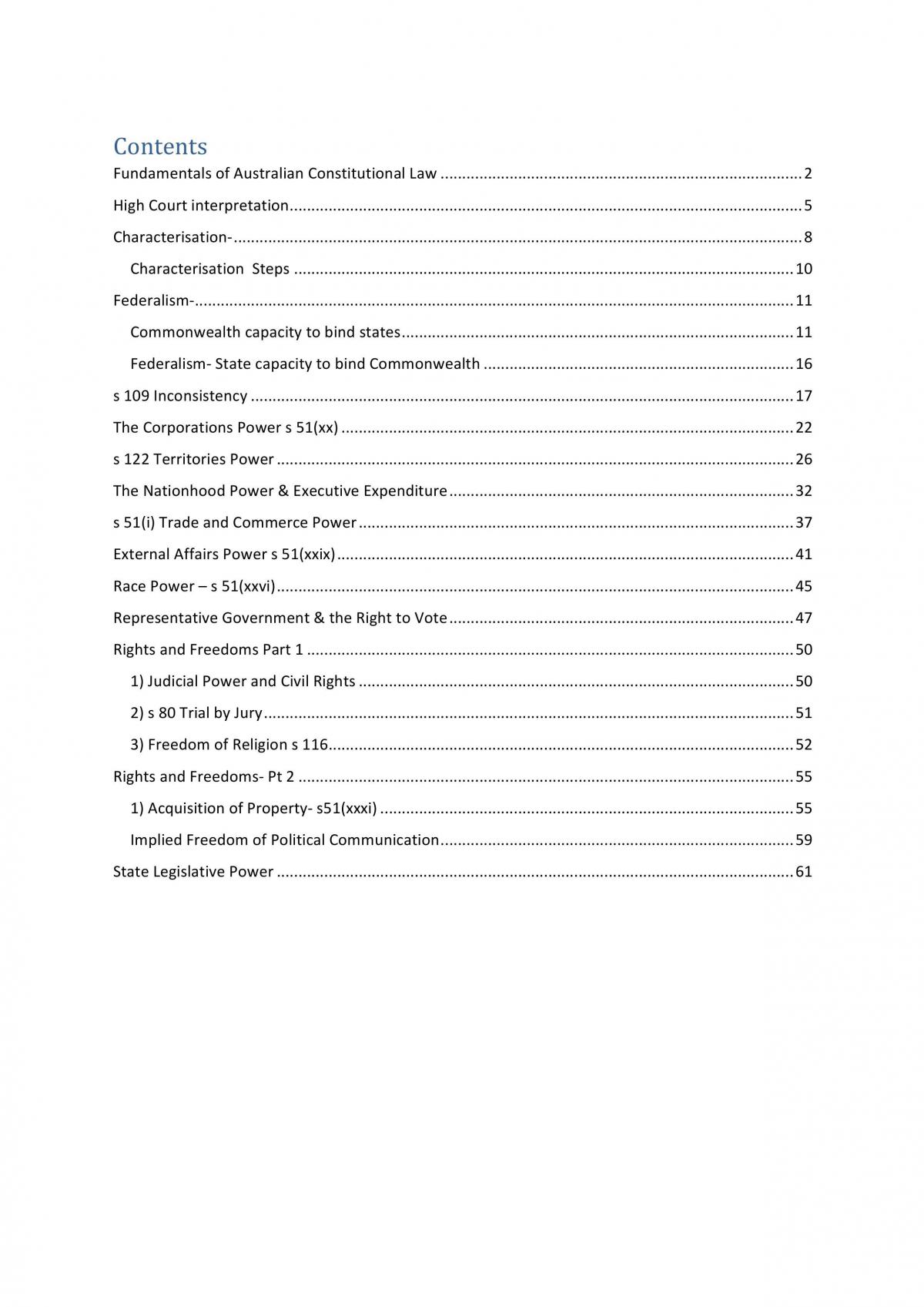 HD Constitutional Law Notes - Page 1