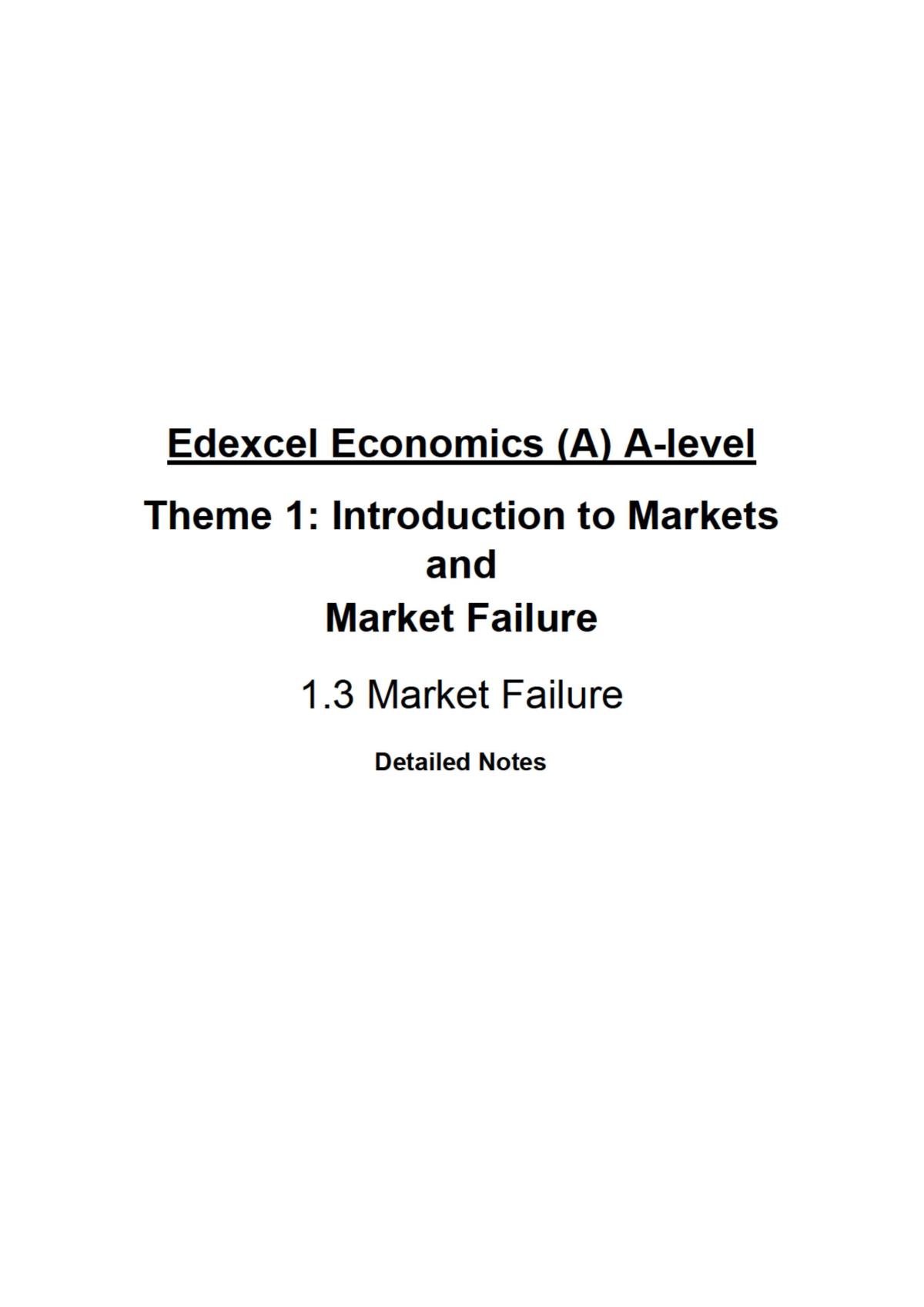 Market Failure - Page 1