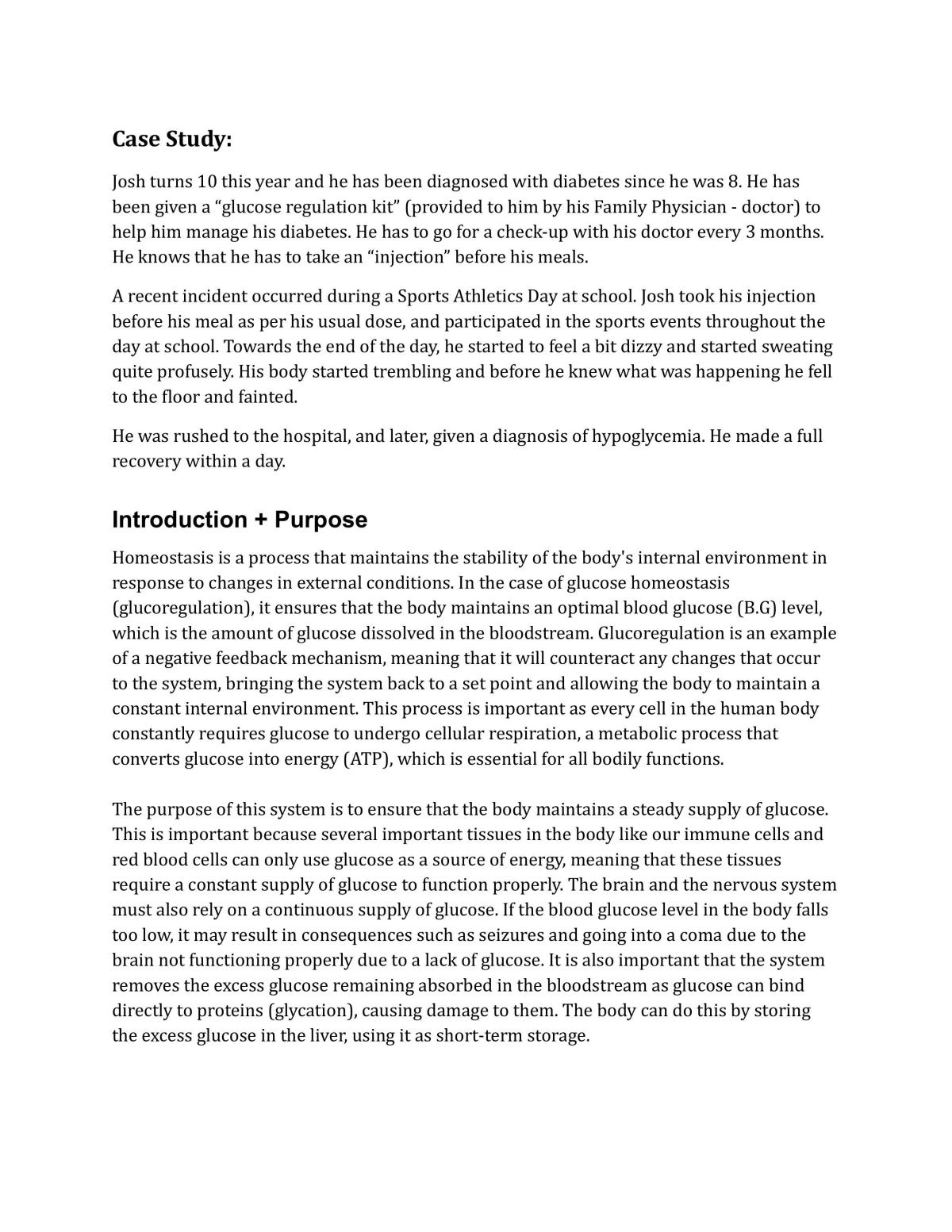 NCEA Level 3 Biology - Glucoregulation - Page 1