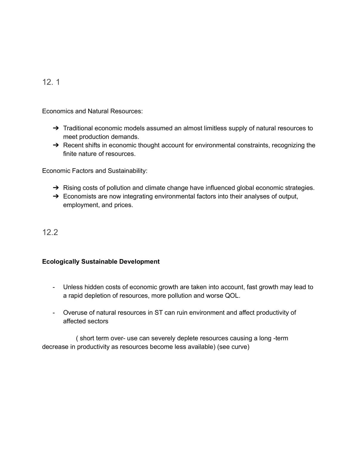 Eco Hsc Task 2 Complete Study Notes - Page 1