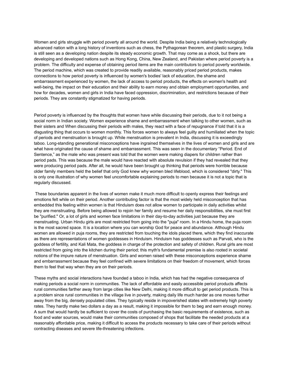 Period Poverty - Page 1