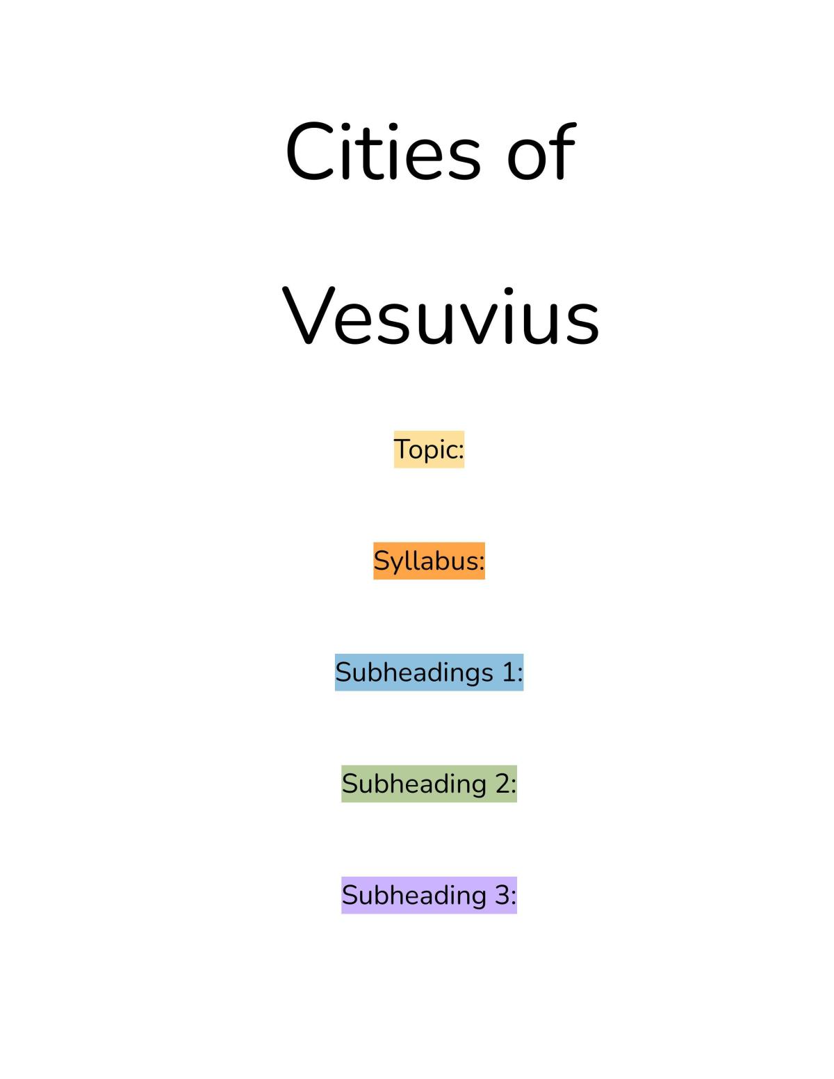 Cities of Vesuvius - Page 1