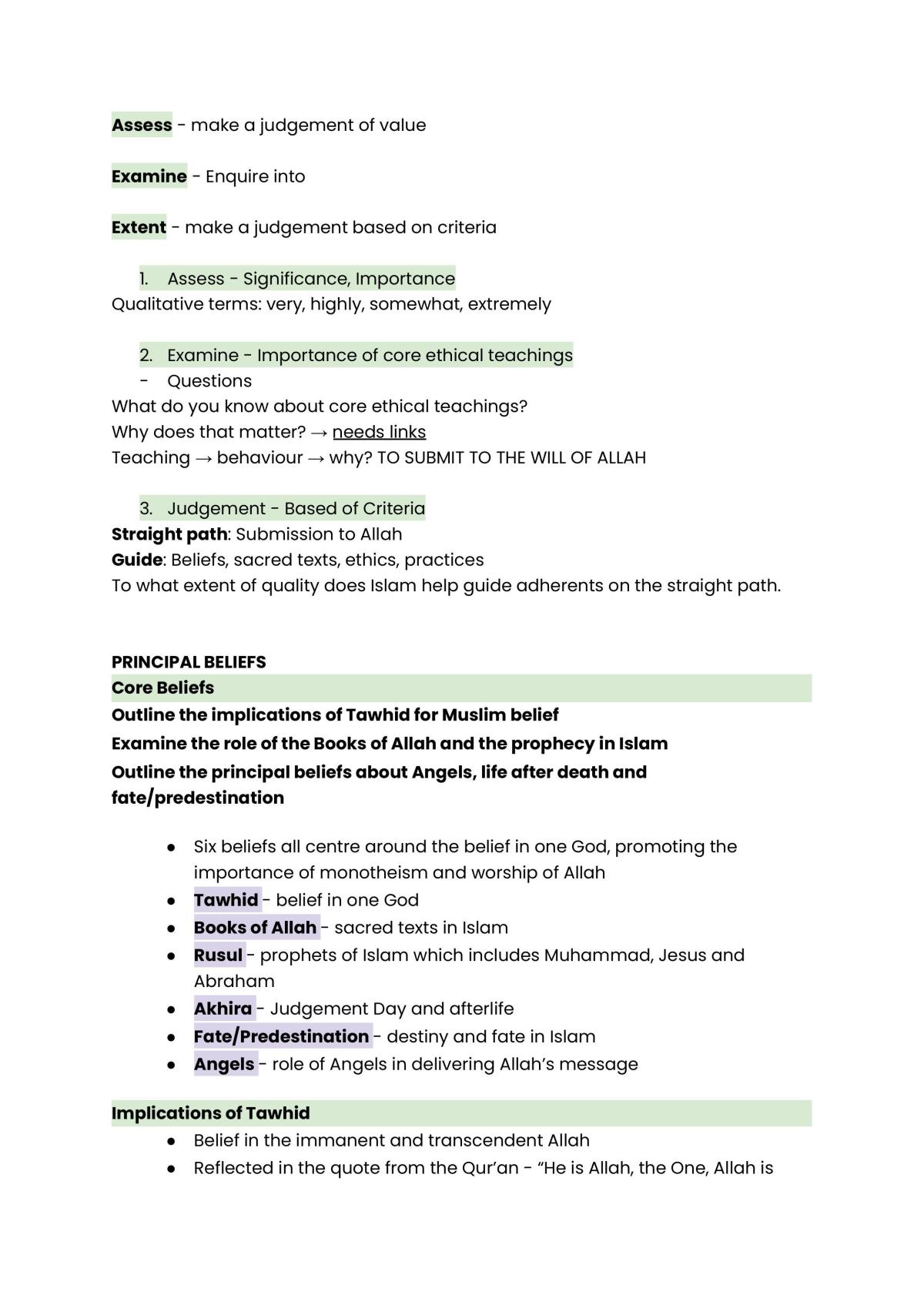 Islam - SOR 1 Accelerated  - Page 2