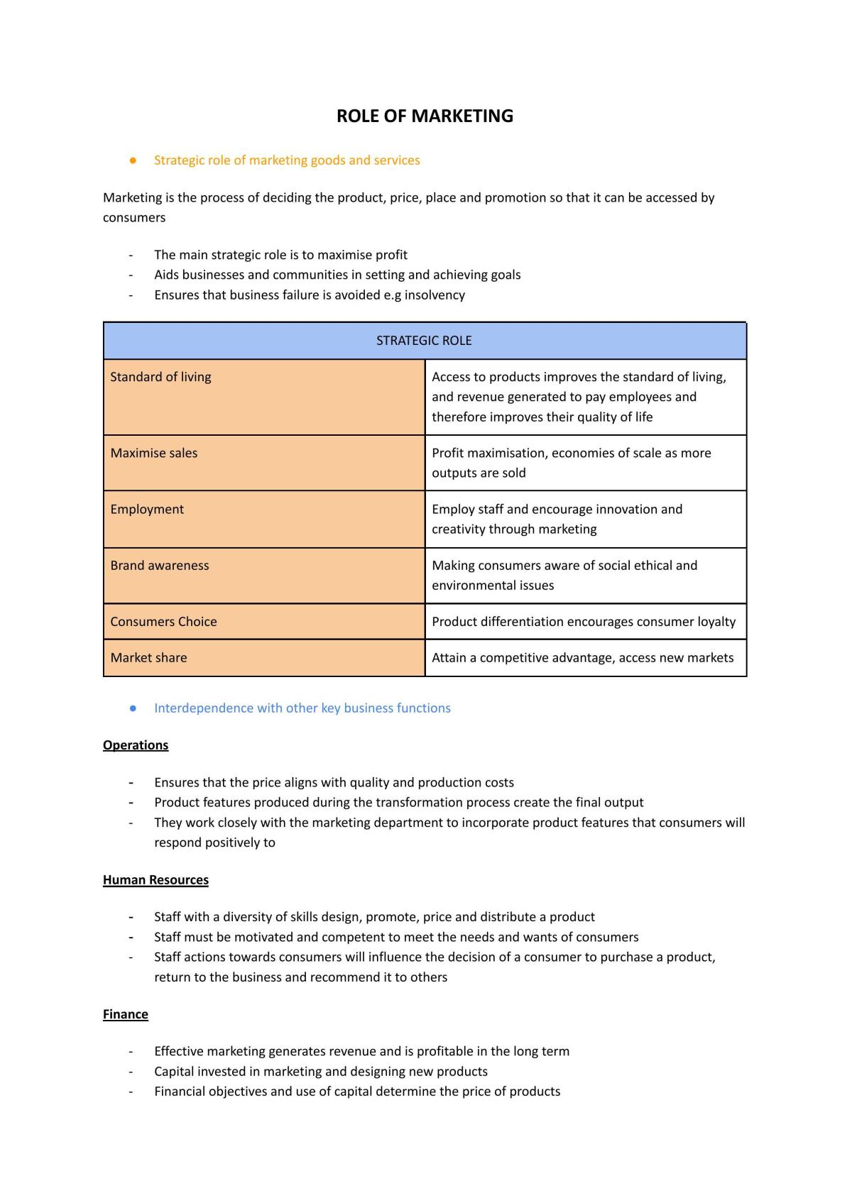 Marketing Study Notes - Page 1