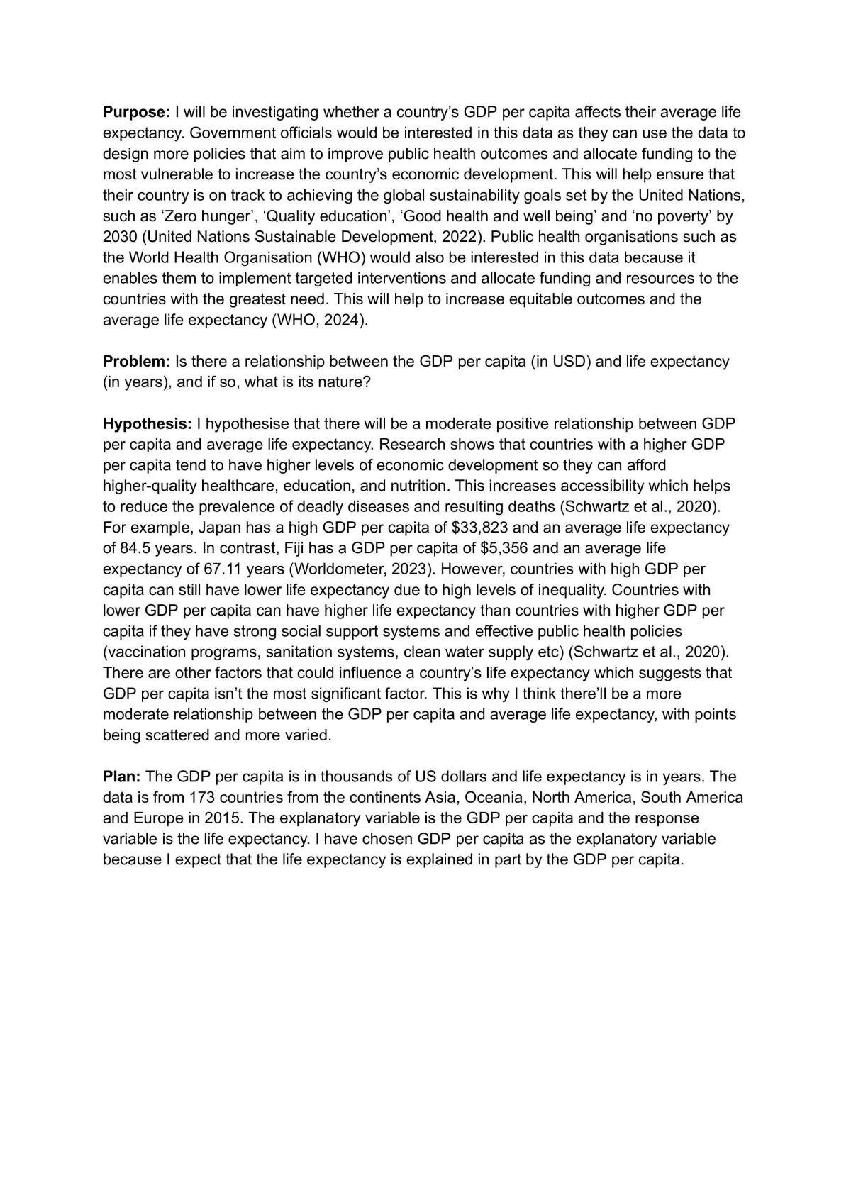 Level 3 Bivariate Data assessment  - Page 1