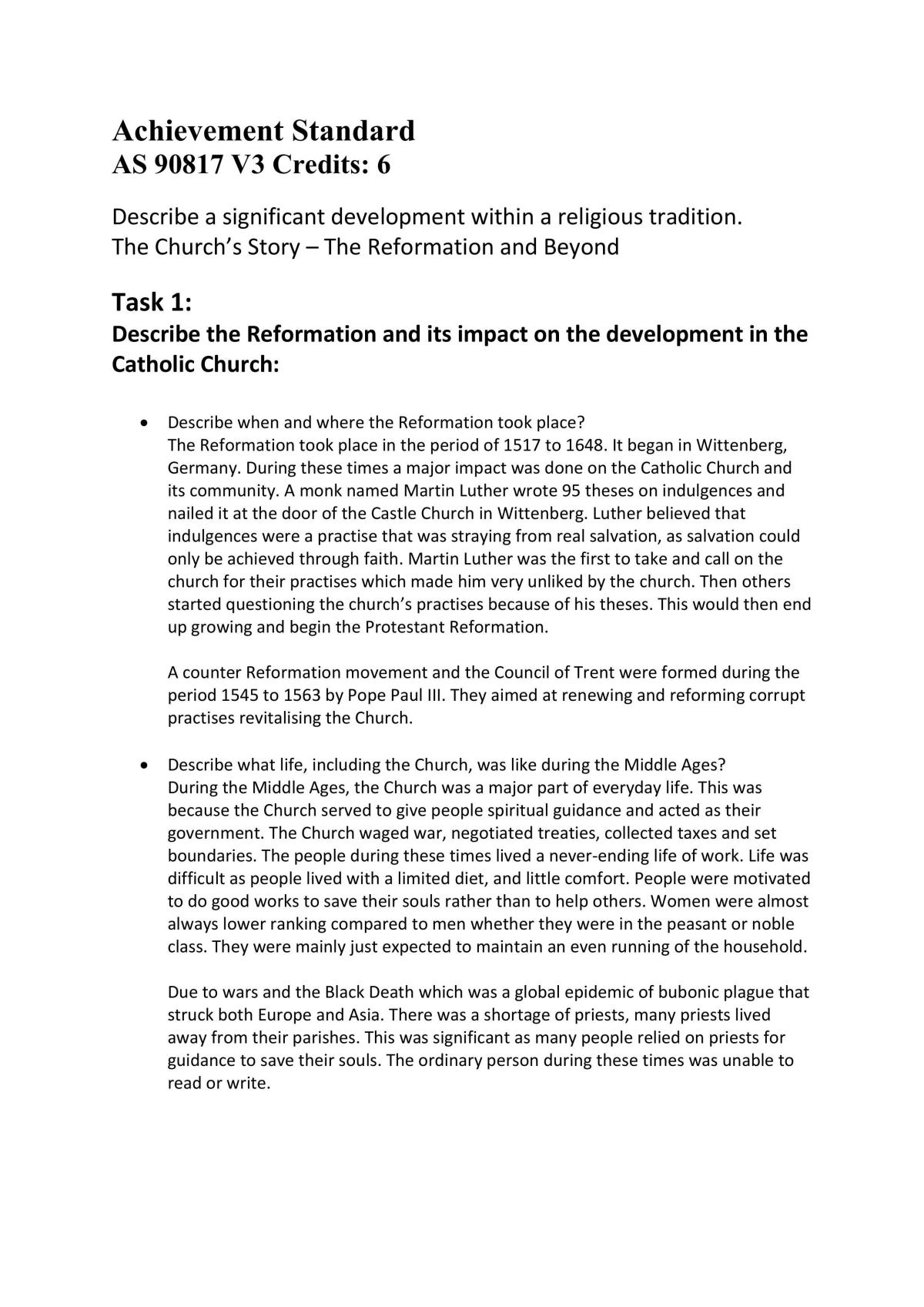 The Church's Story  - Page 1